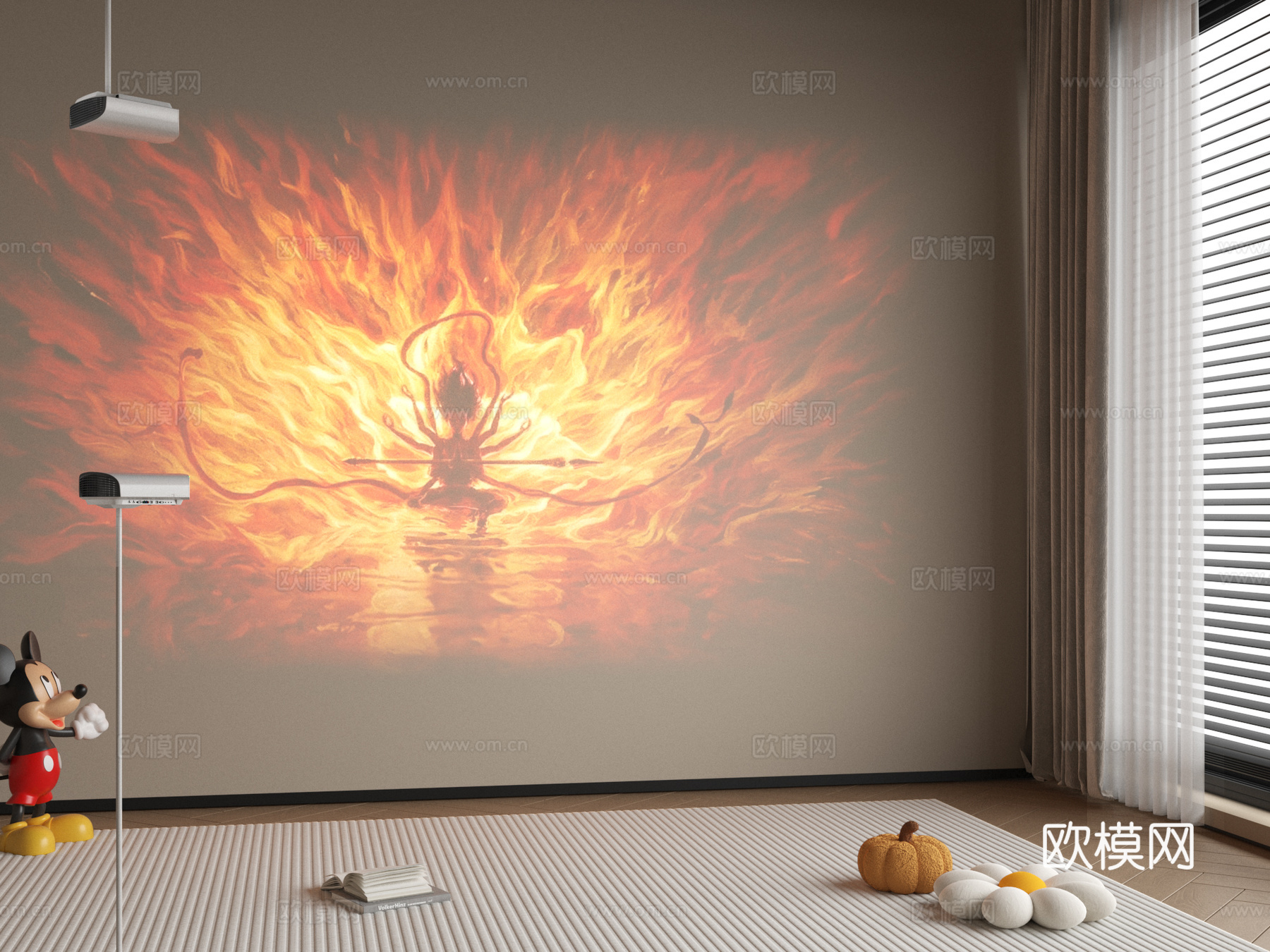 投影仪 投影设备3d模型