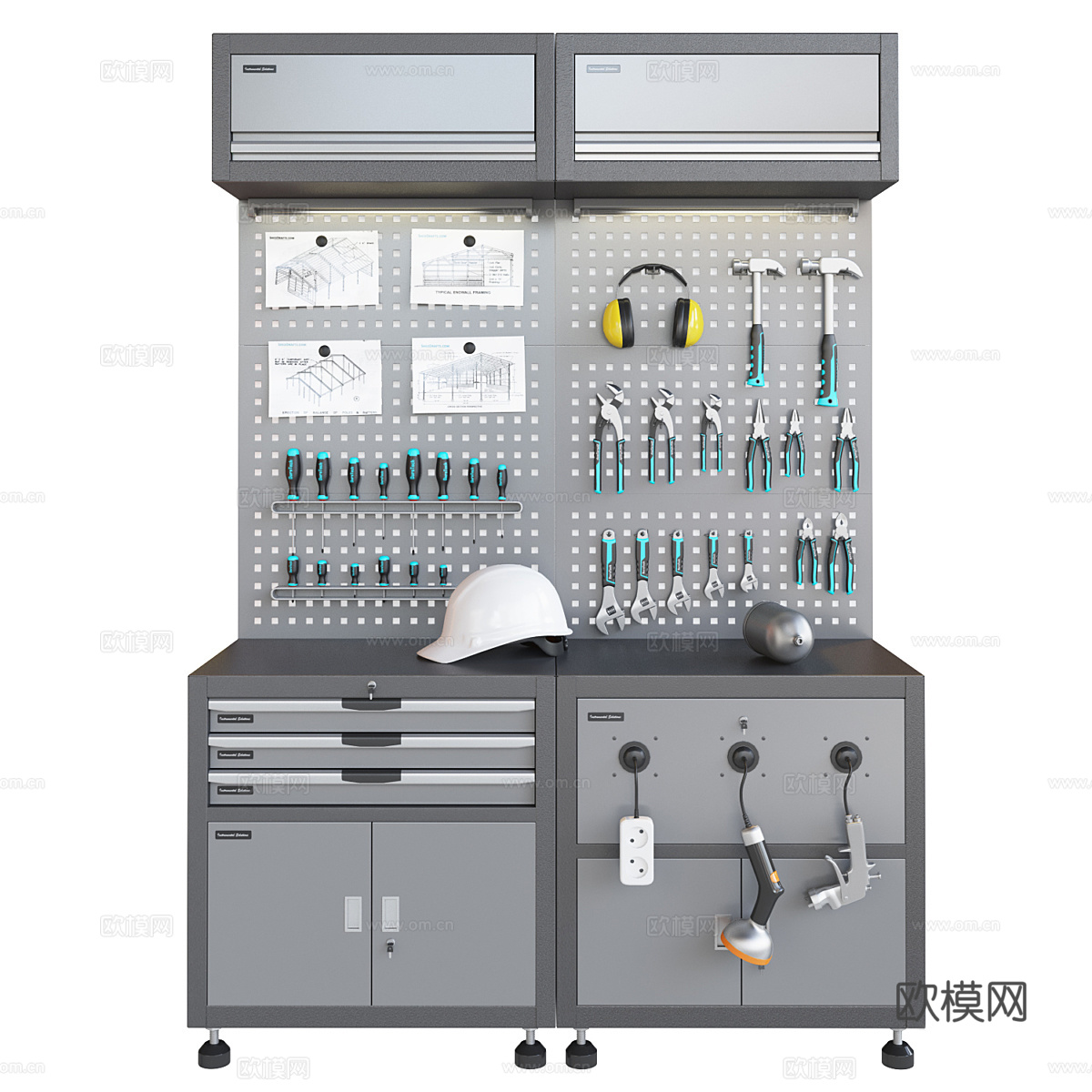 工具柜 工具3d模型