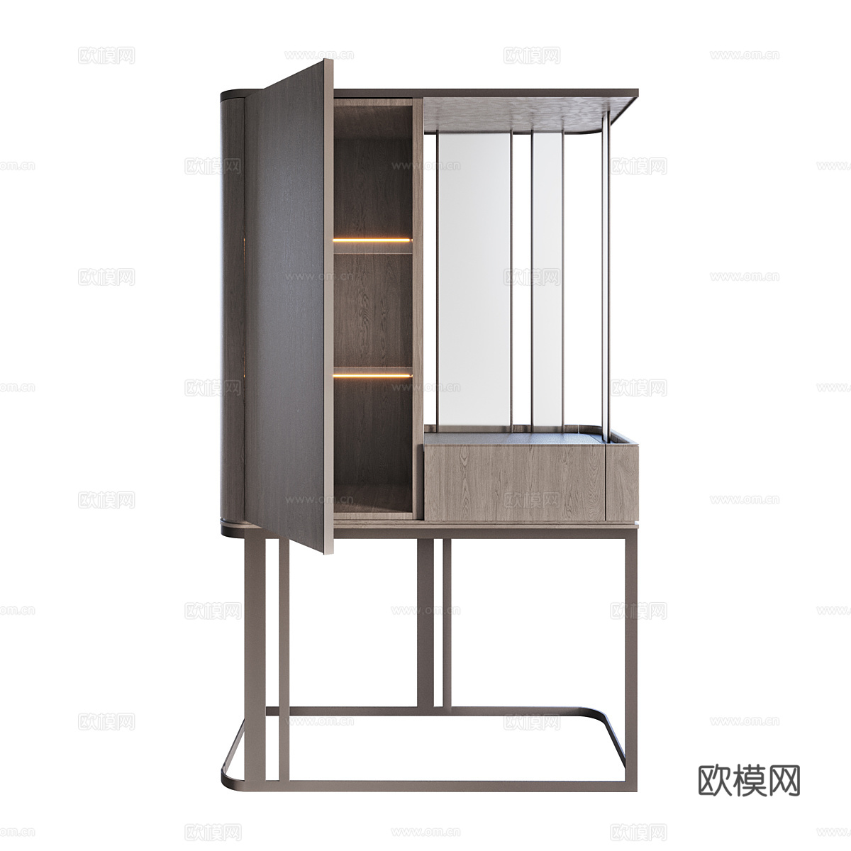 现代意式 Hikari Giorgetti 餐边柜3d模型