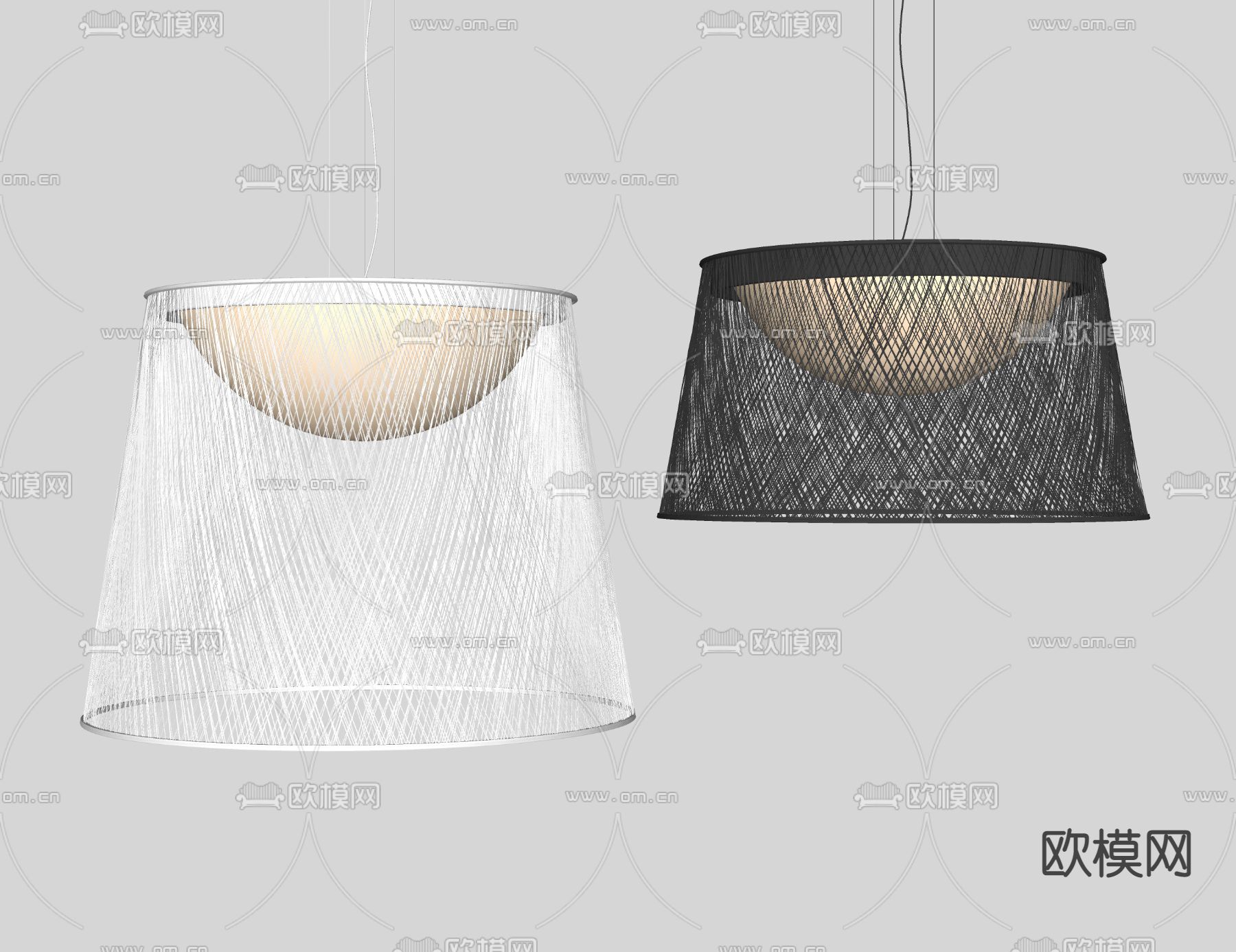 铁艺吊灯 餐厅吊灯su模型