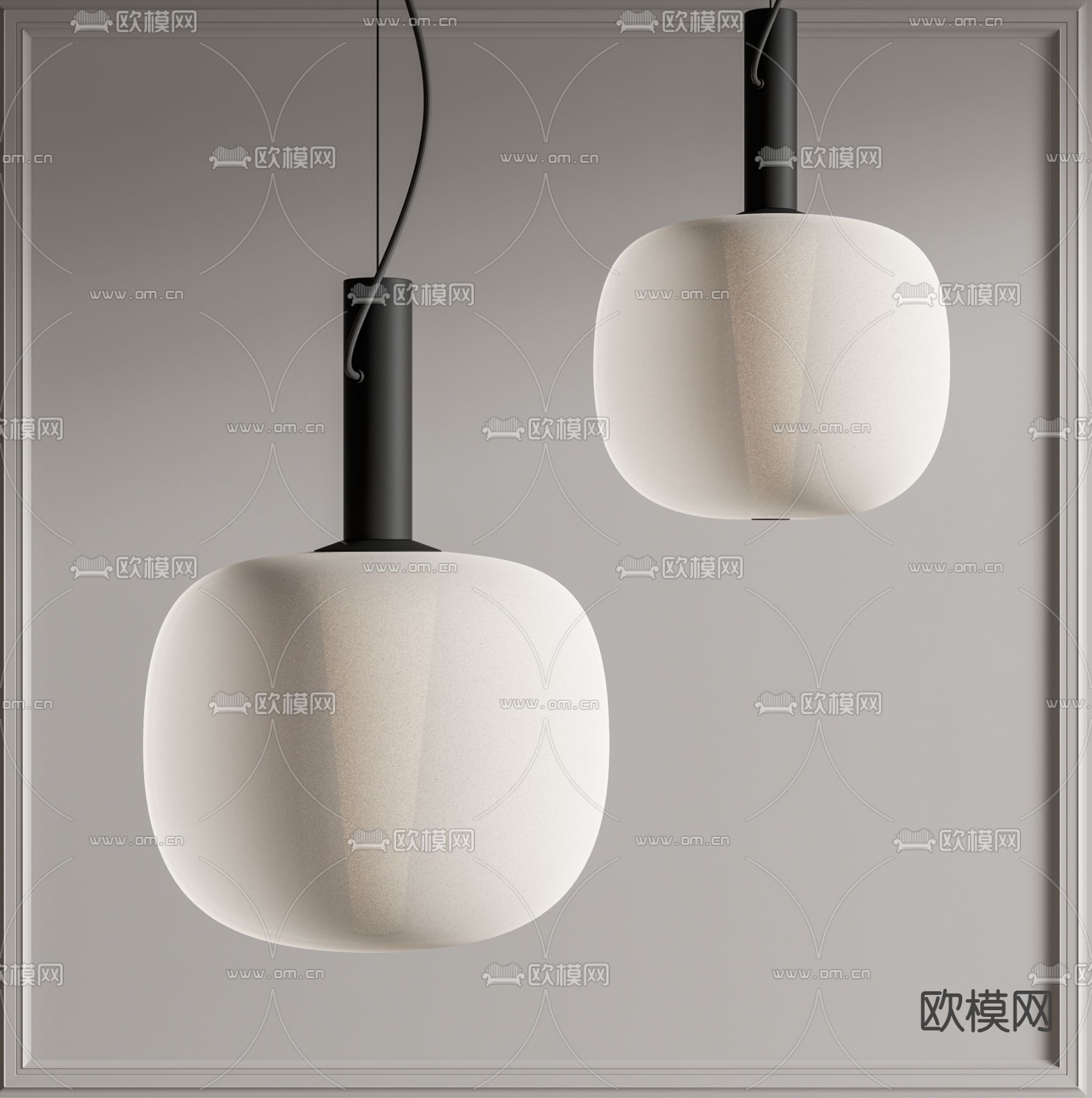 侘寂小吊灯su模型下载（渲染图1）