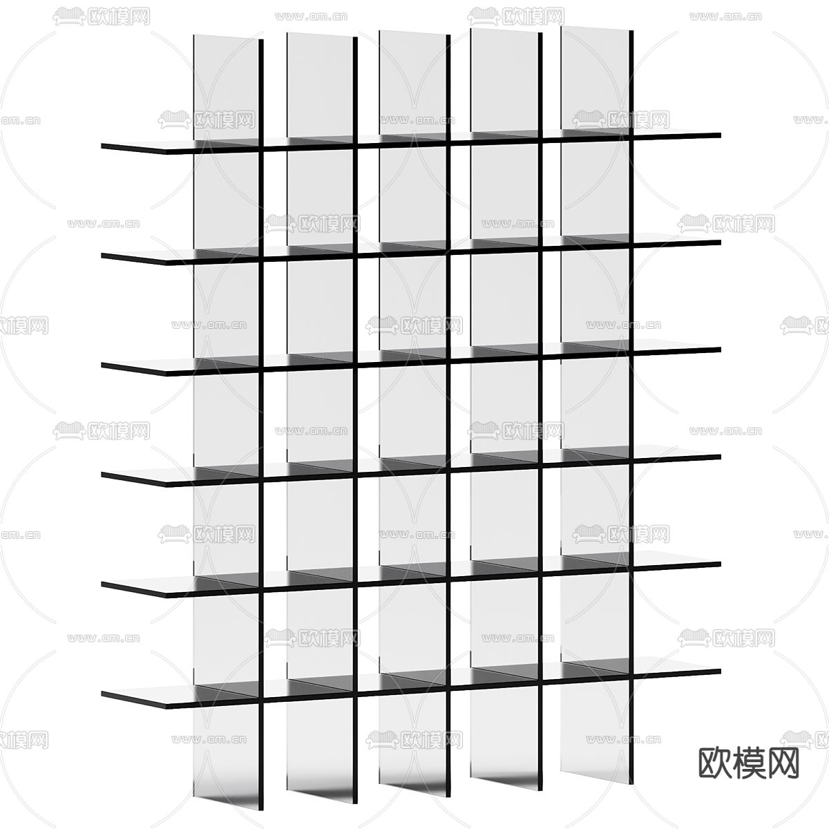 现代玻璃装饰柜 展示柜3d模型下载