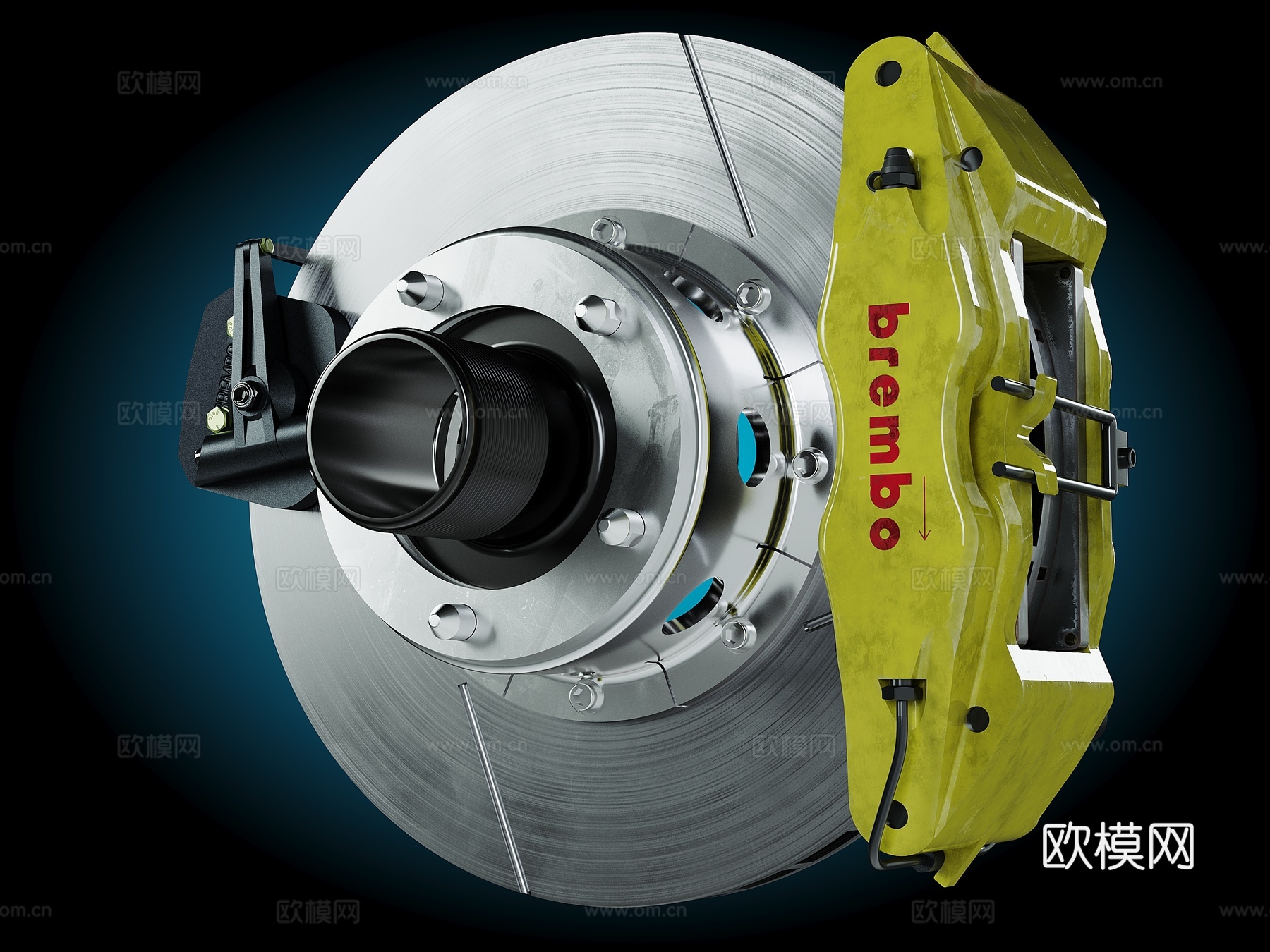 布雷博刹车卡钳3d模型