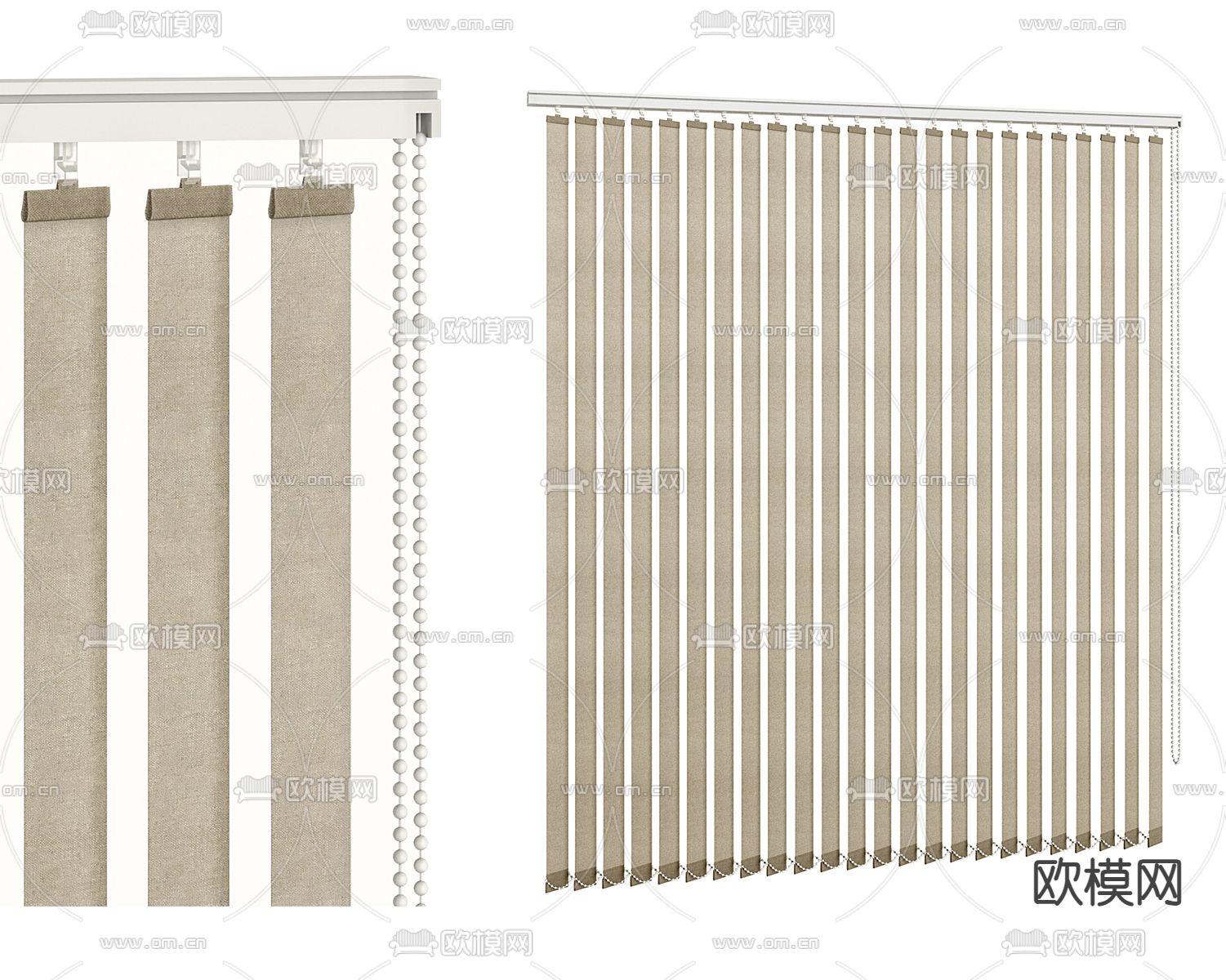 梦幻帘 窗帘3d模型下载