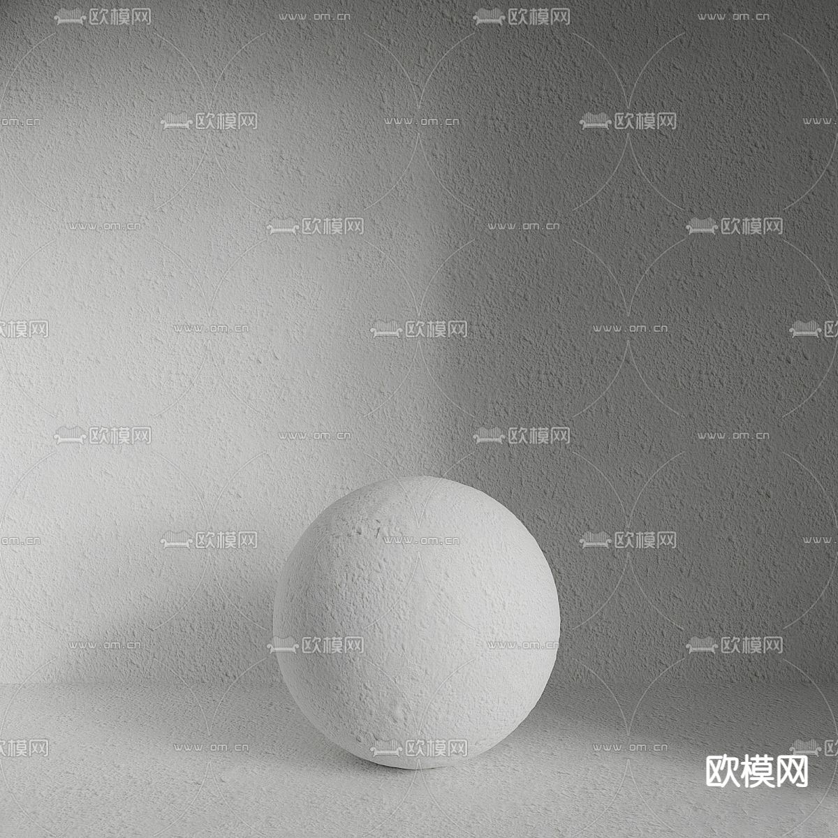 肌理漆 混凝土 石墙3d模型下载