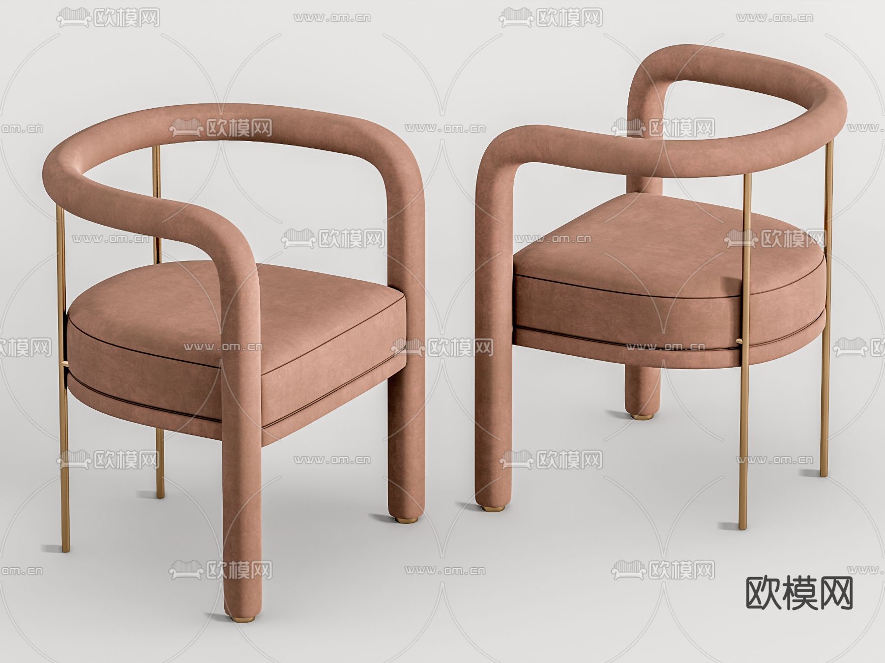 现代餐椅su模型