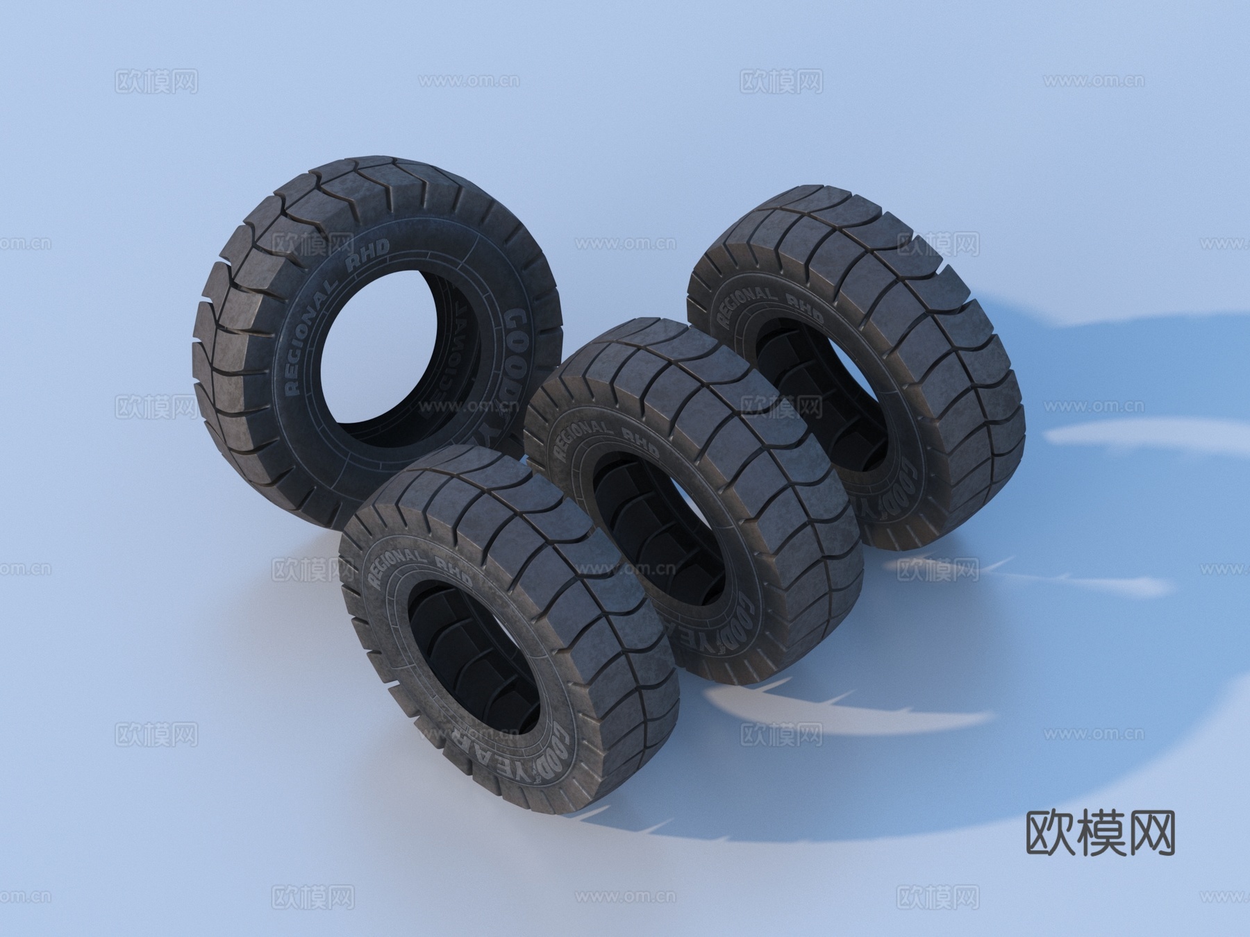 车胎 轮胎 车圈 轮毂 新轮胎3d模型