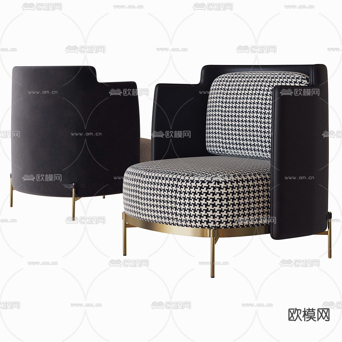 minotti休闲椅子3d模型下载