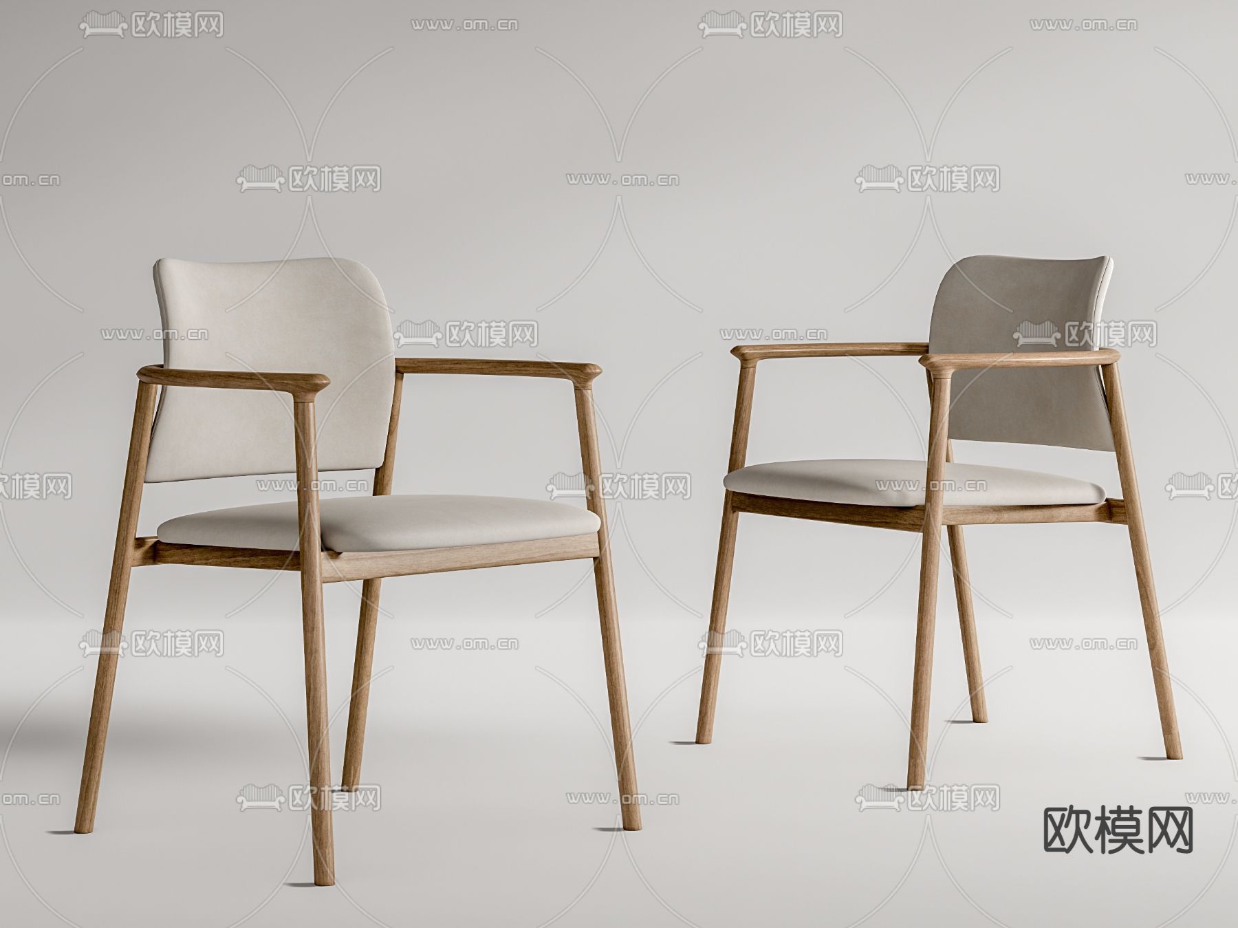 北欧椅子单椅su模型