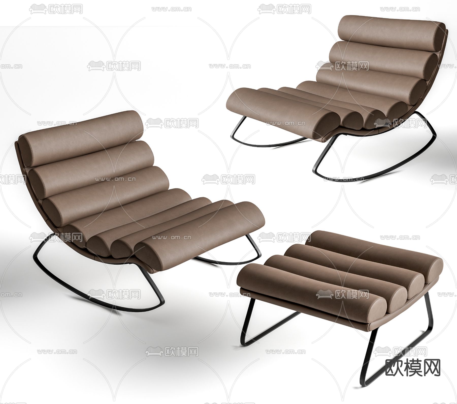 perbozzo 躺椅su模型下载（渲染图2）