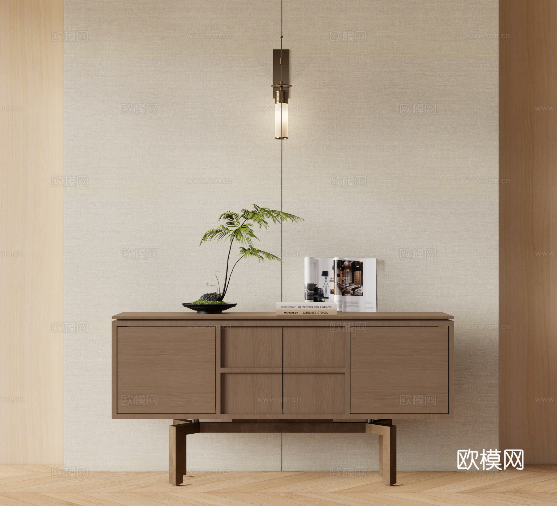 现代玄关柜 入户玄关柜 斗柜3d模型