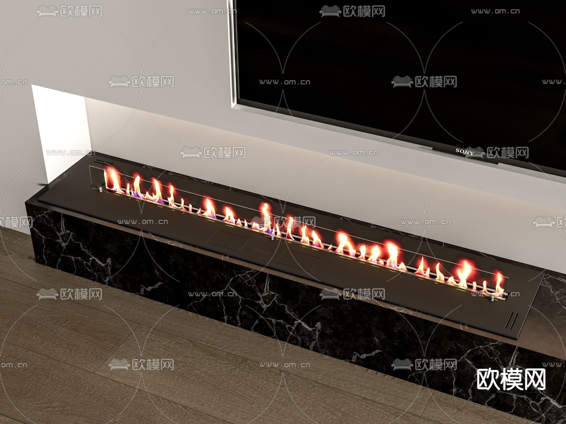 壁炉 火焰 火炉3d模型下载