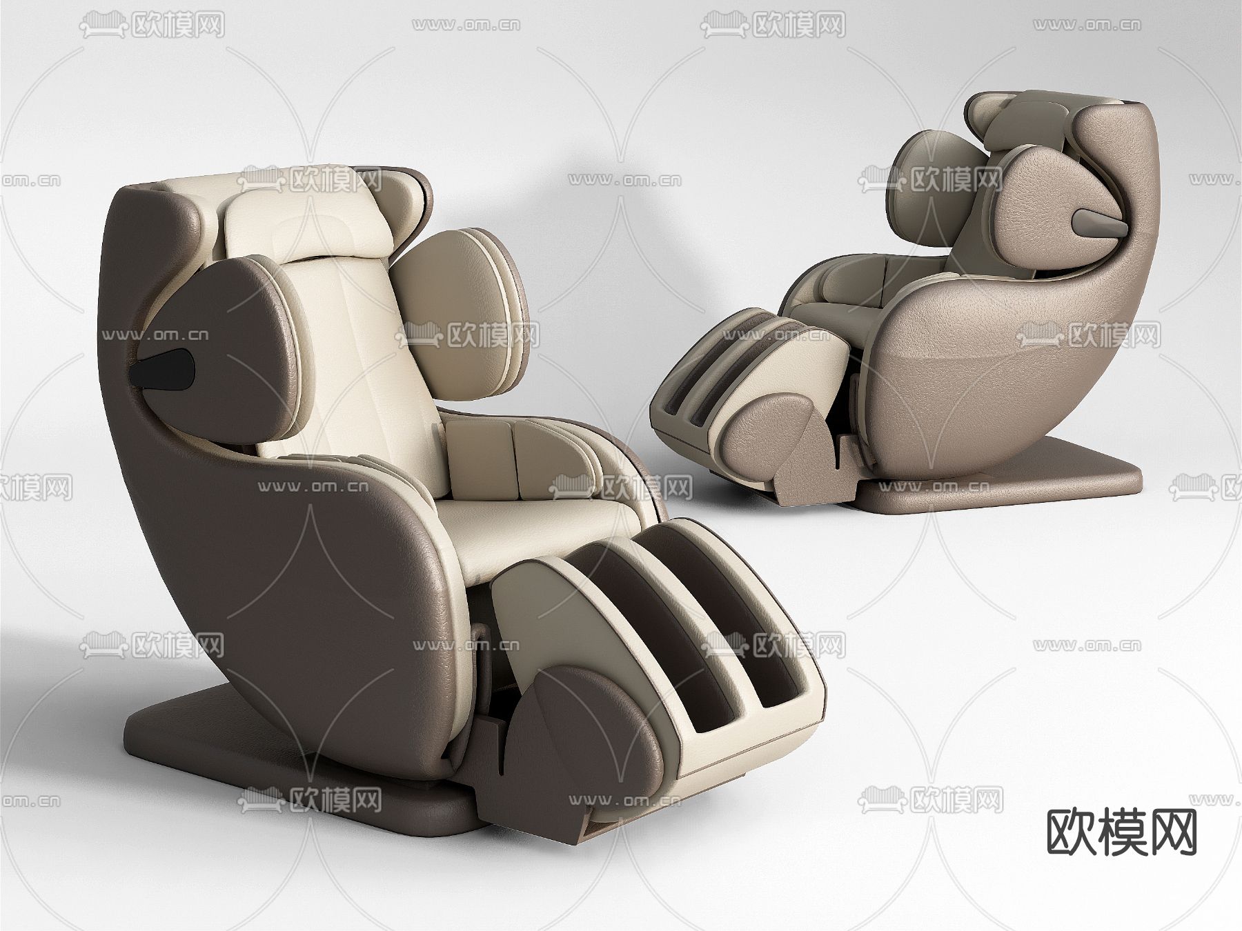 现代按摩椅su模型下载（渲染图2）