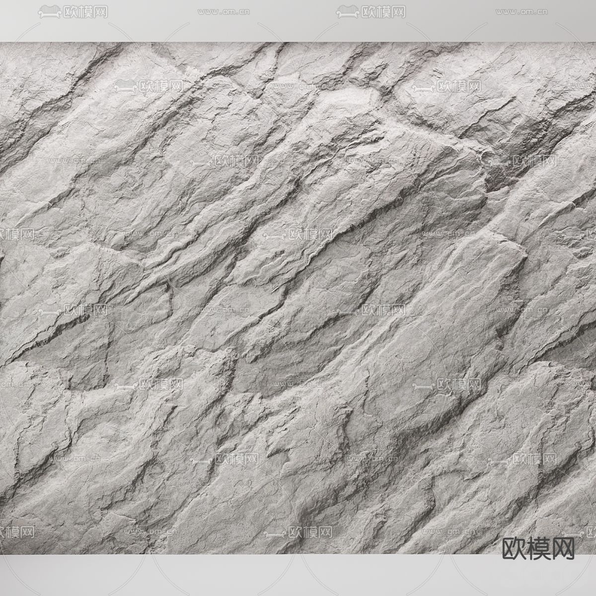 毛石墙 文化石墙面3d模型下载