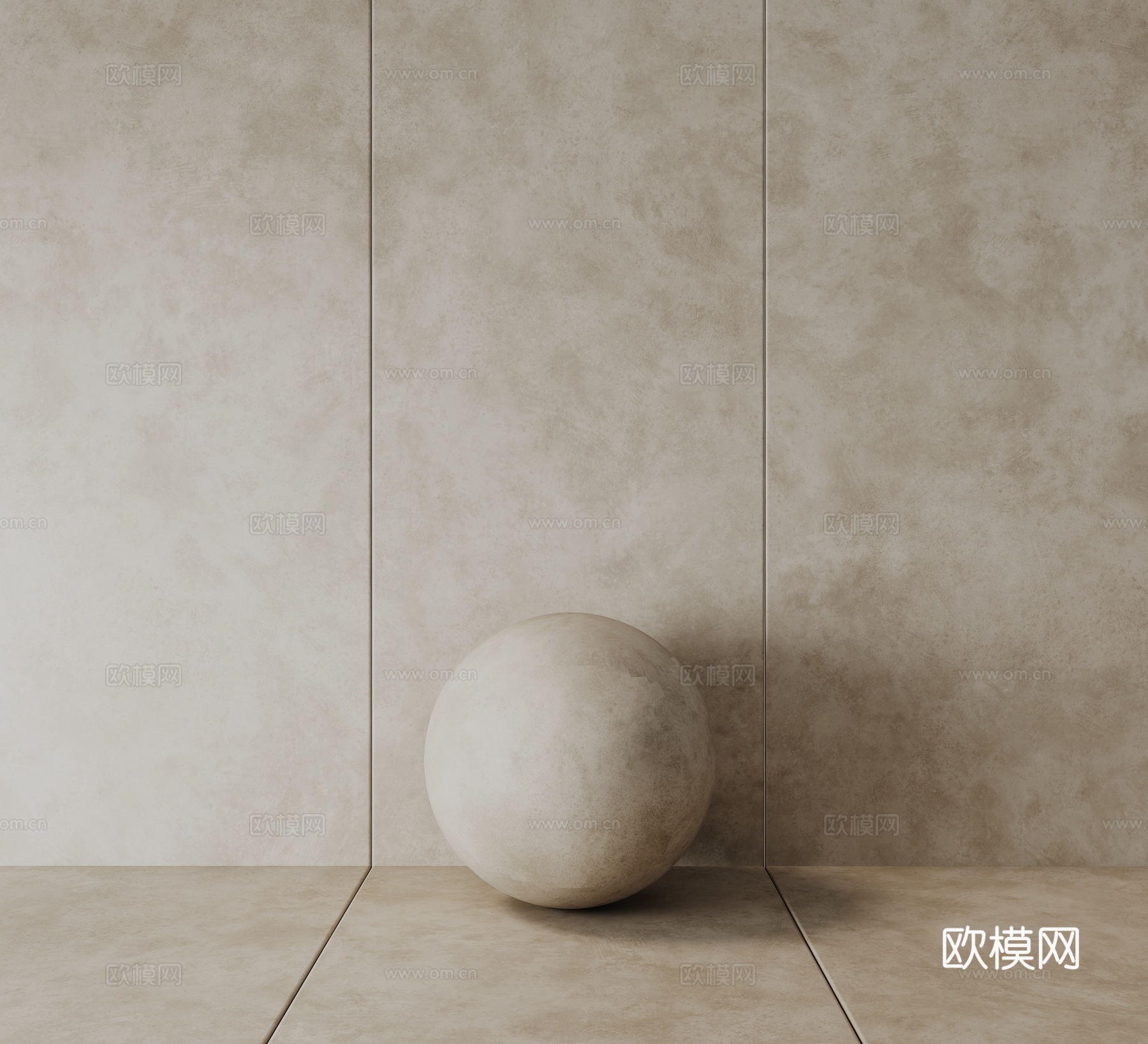 艺术漆 涂料 造型墙 弧形墙3d模型