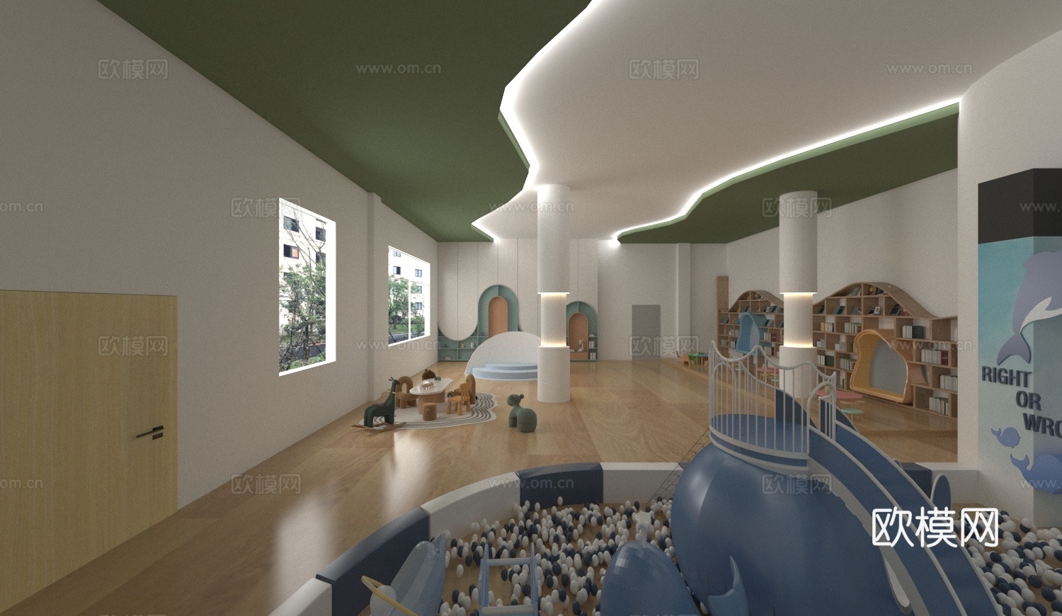 儿童玩具房 娱乐室 活动室3d模型.3d模型