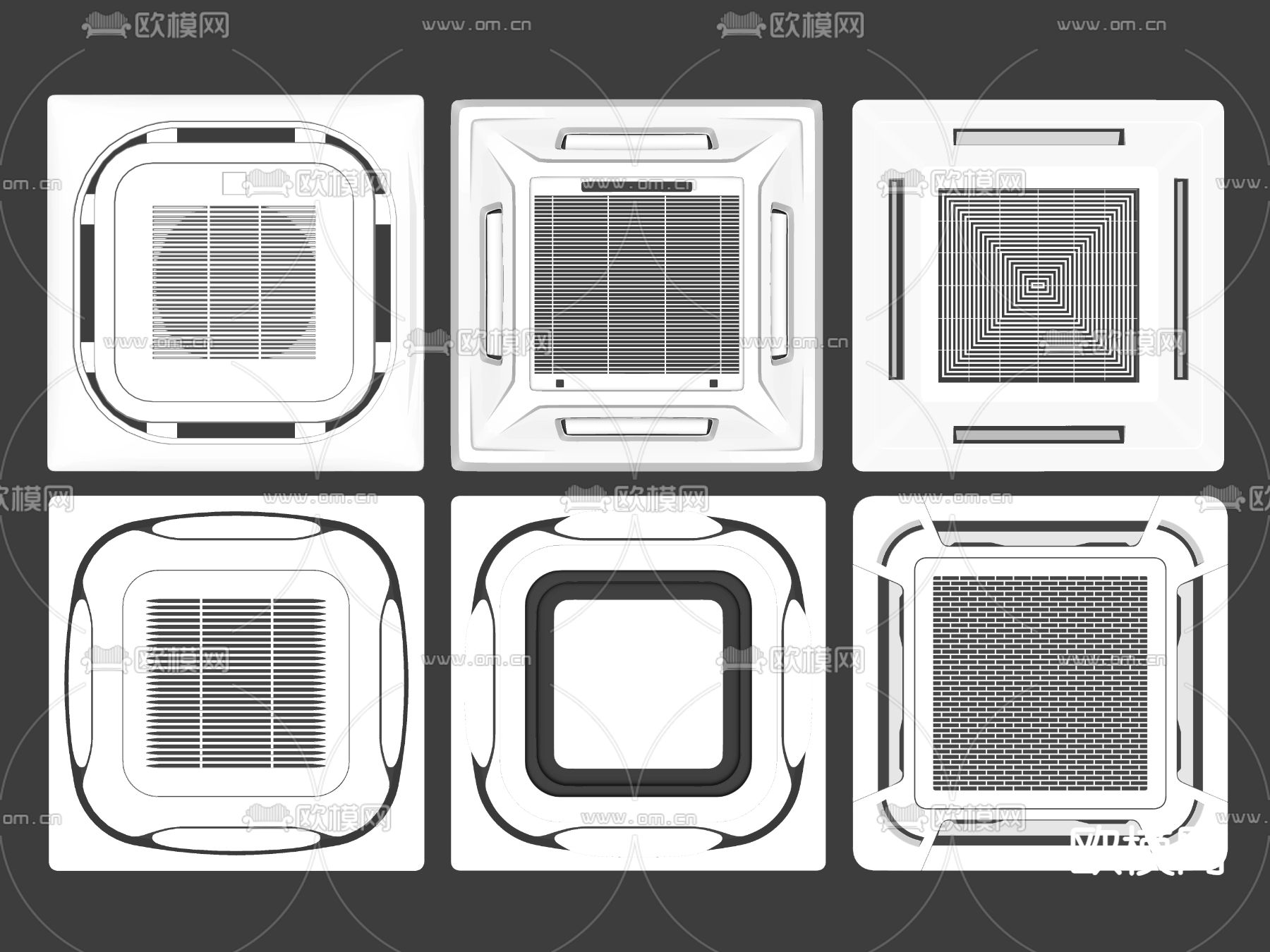 中央空调su模型
