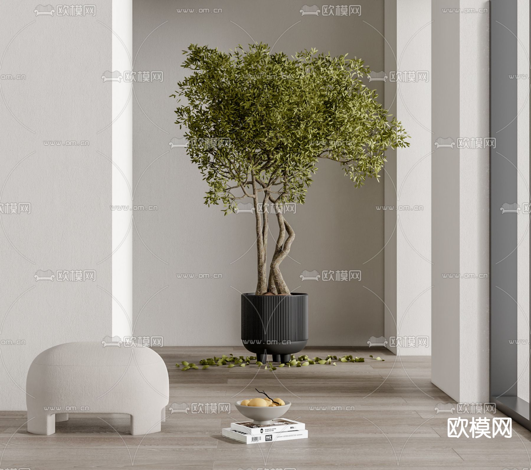 盆栽 盆景 绿植3d模型下载