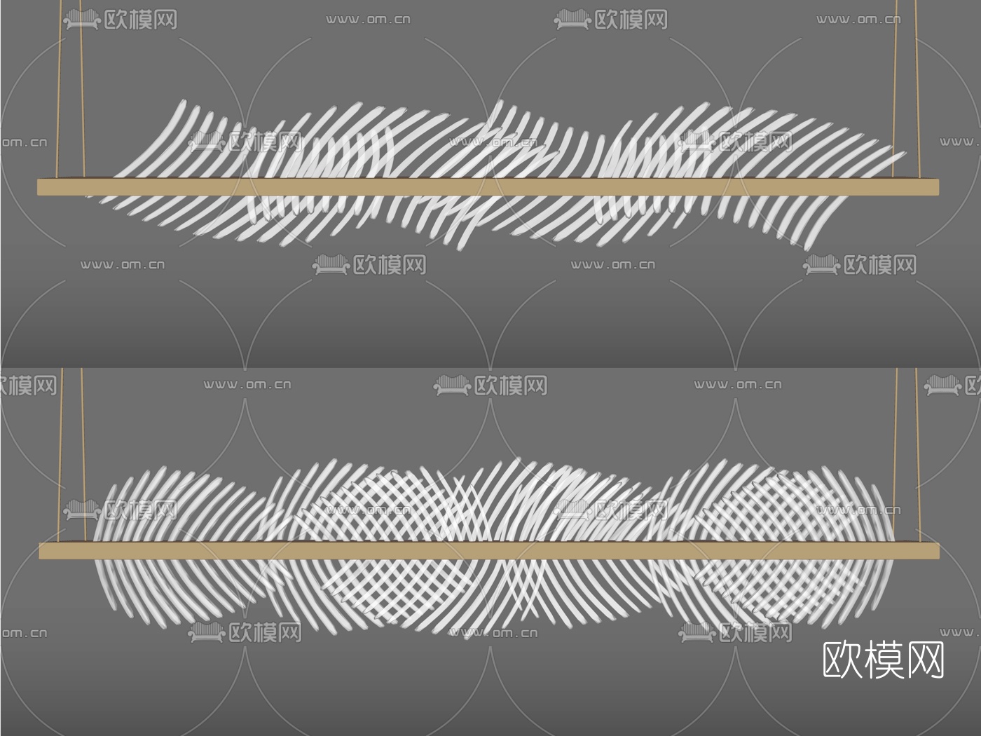 现代水晶吊灯su模型