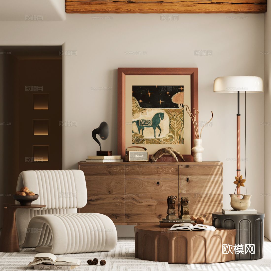 单人沙发 休闲沙发3d模型下载