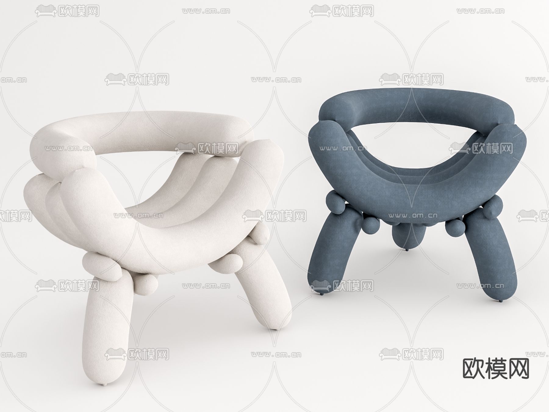 现代异形休闲椅su模型