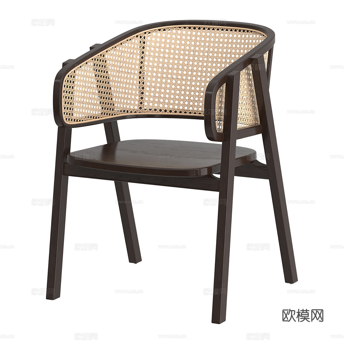 新中式侘寂椅子3d模型