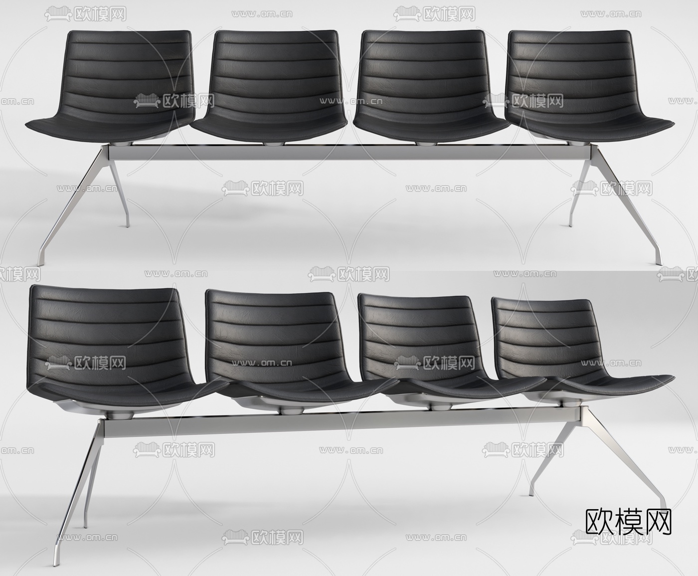 现代公用椅su模型