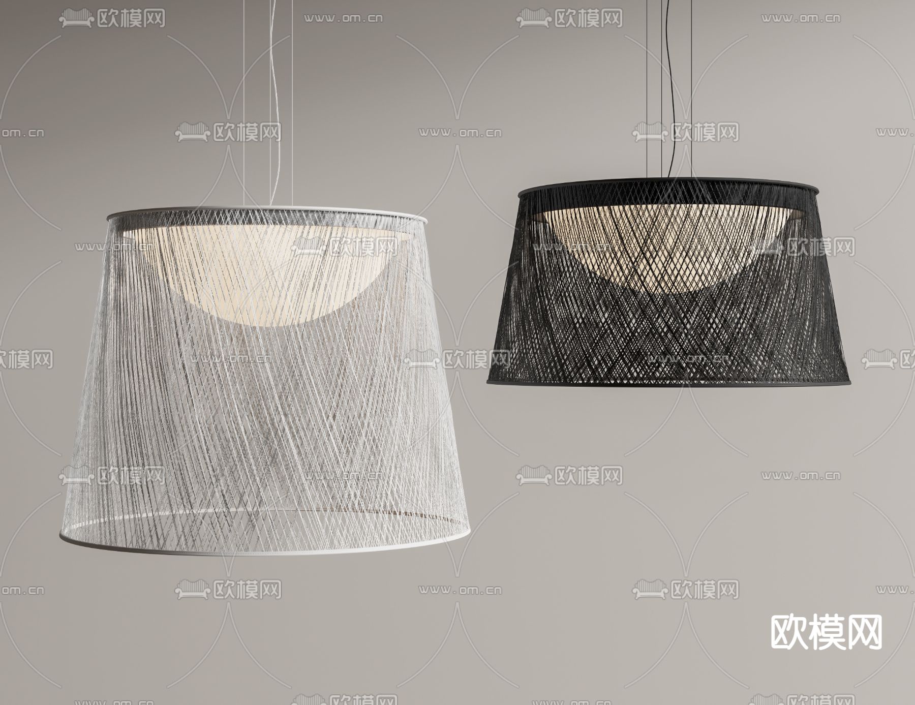 铁艺吊灯 餐厅吊灯su模型