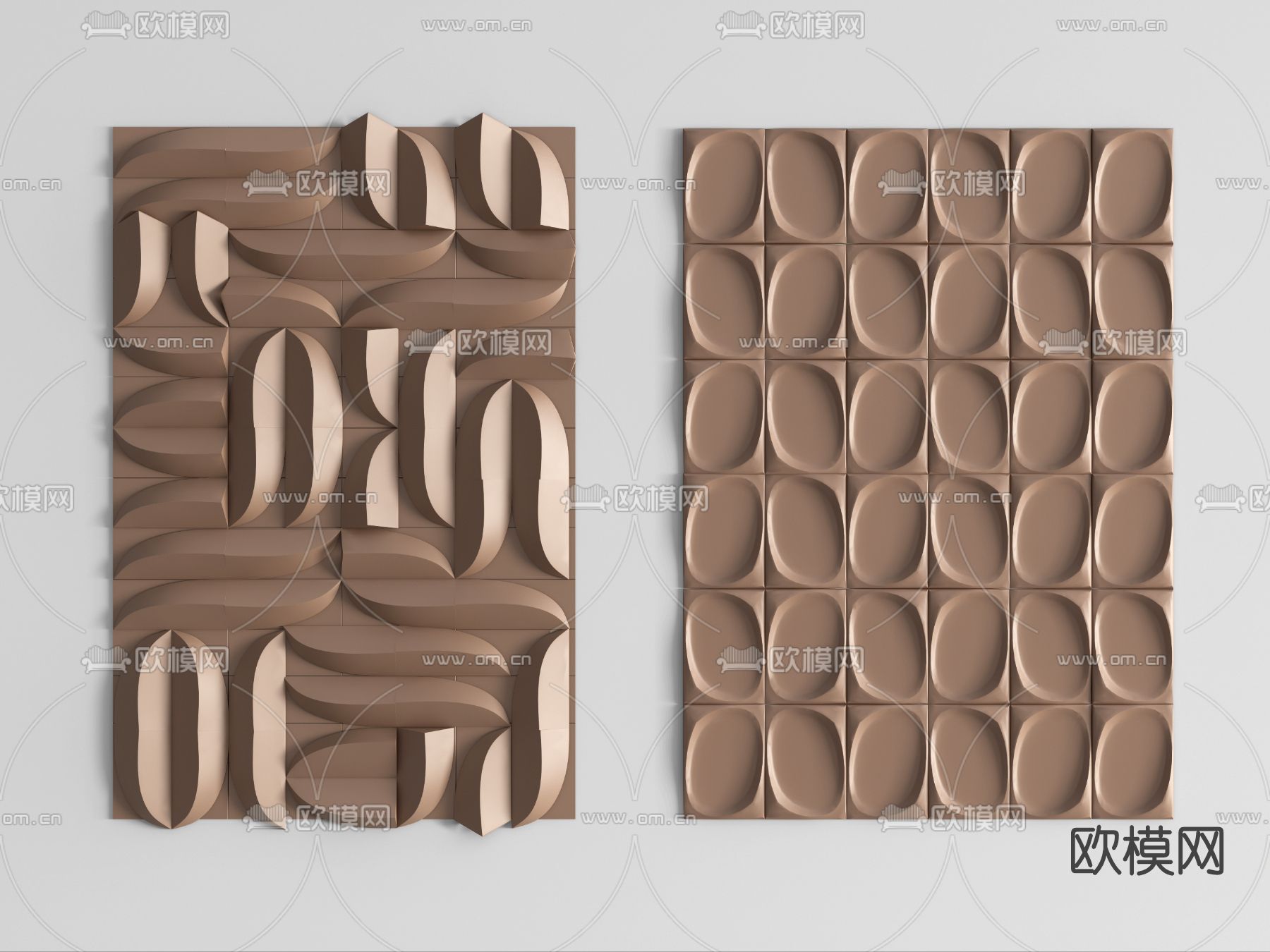 现代立体墙饰挂件su模型