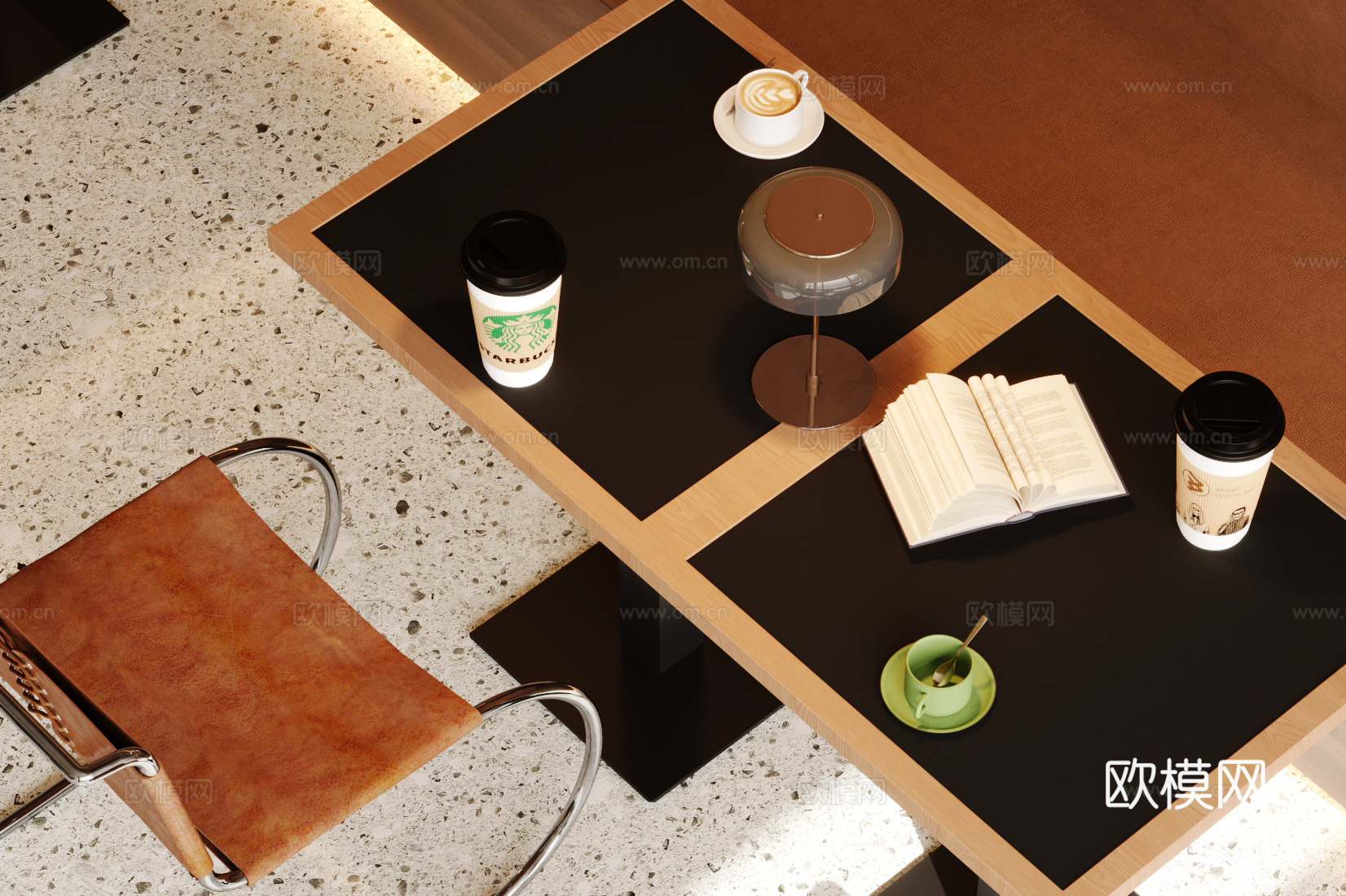 餐具 咖啡杯 一次性咖啡杯 台灯 休闲椅单椅 马克杯su模型