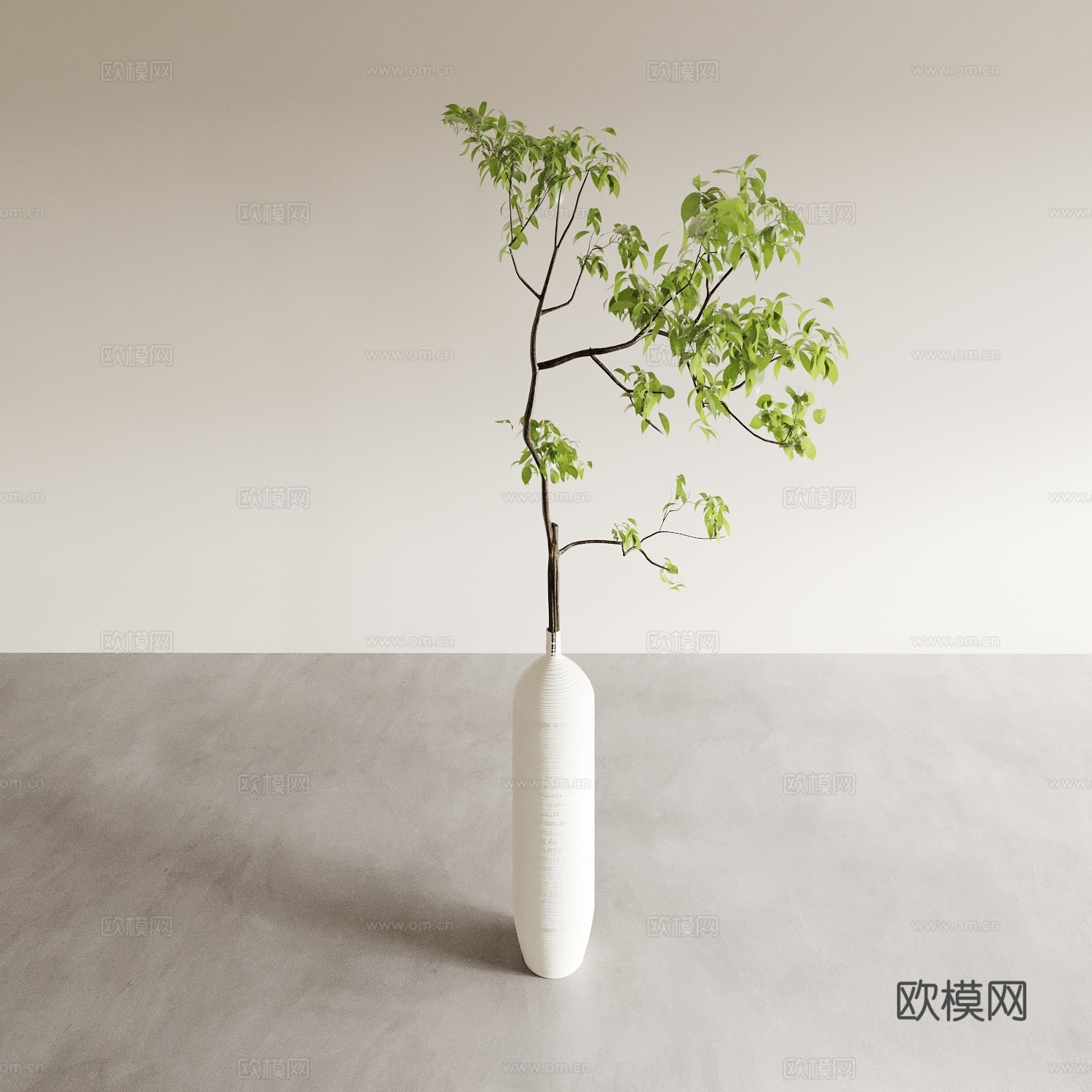 花瓶 花艺 花卉 插花 绿植 盆景 盆栽 室内绿植 植物摆件3d模型