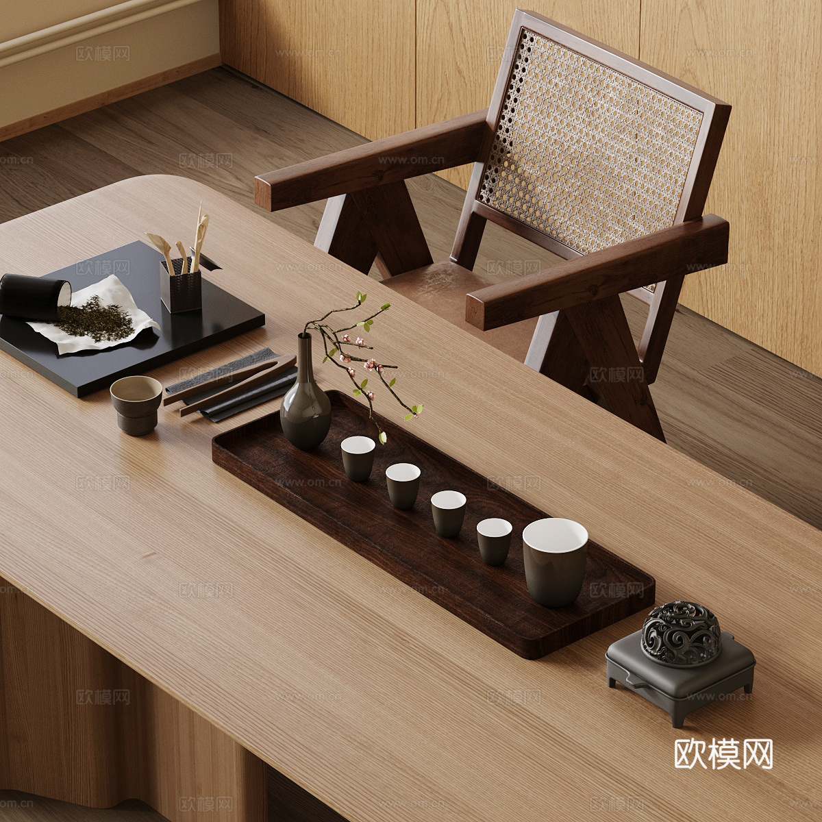 新中式茶壶 烧水壶 公道杯3d模型下载