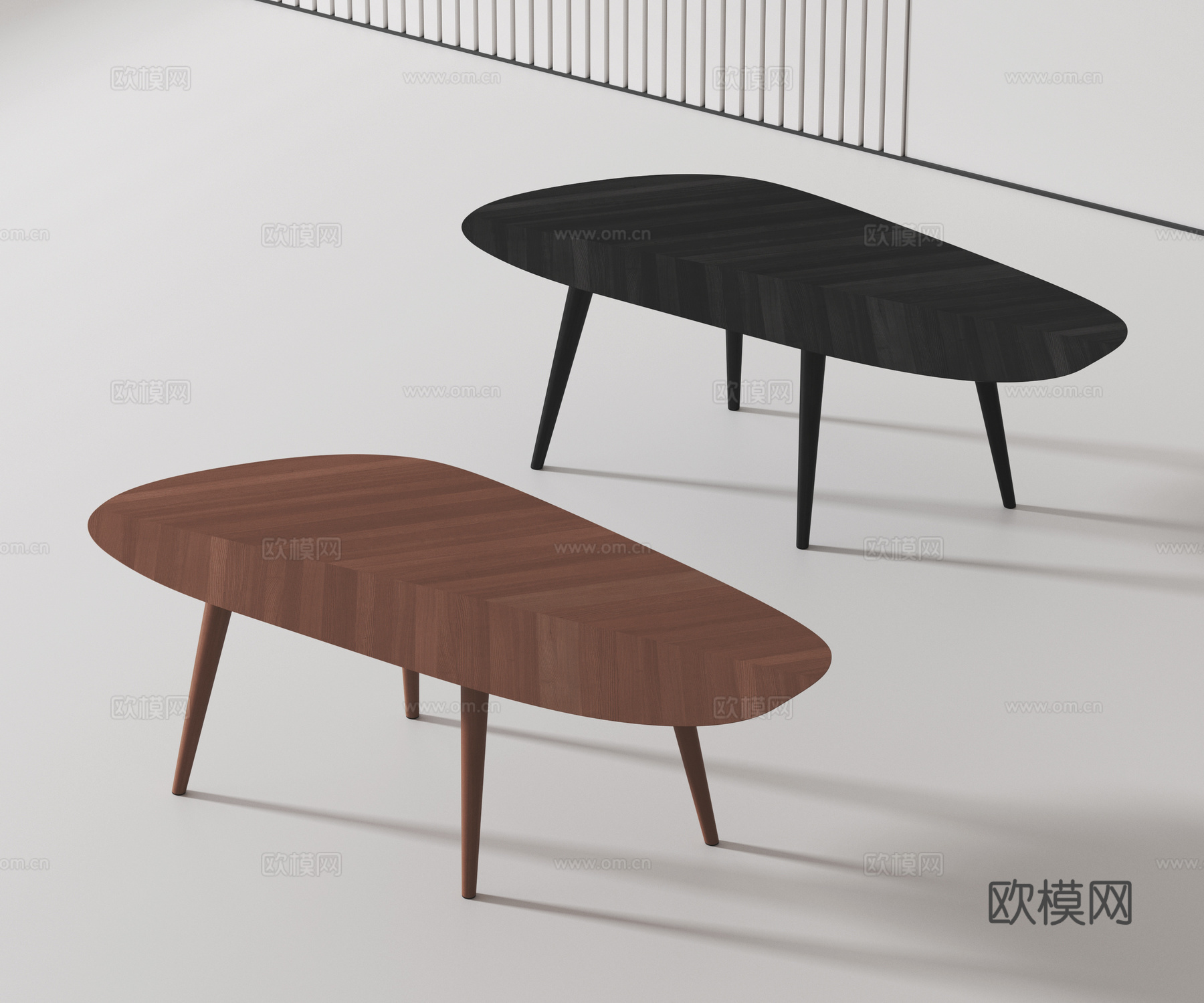 现代餐桌3d模型下载