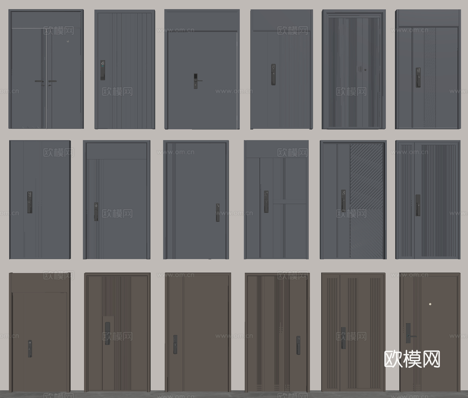 进户门 入户门 防盗门su模型