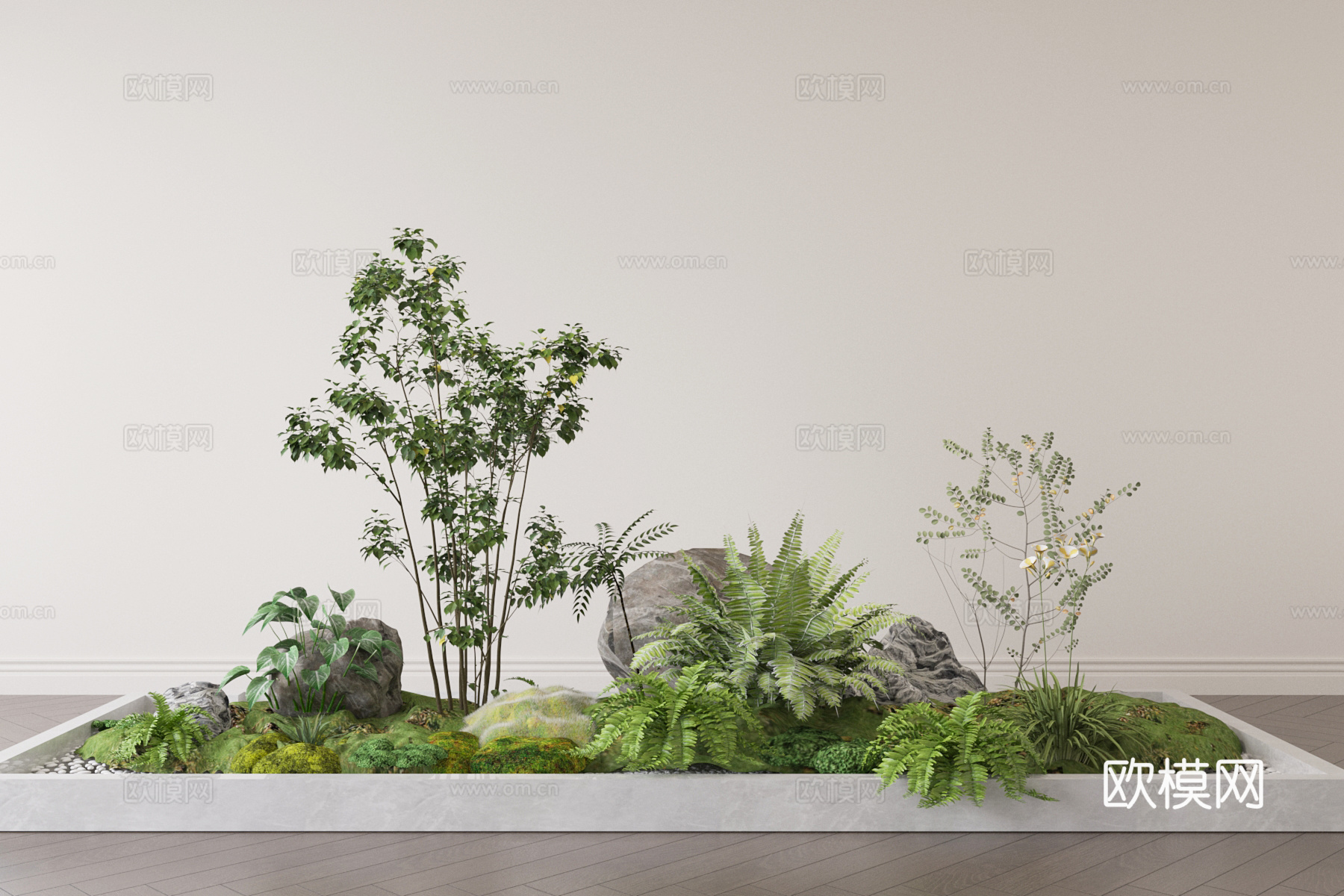 植物堆 蕨类小品3d模型