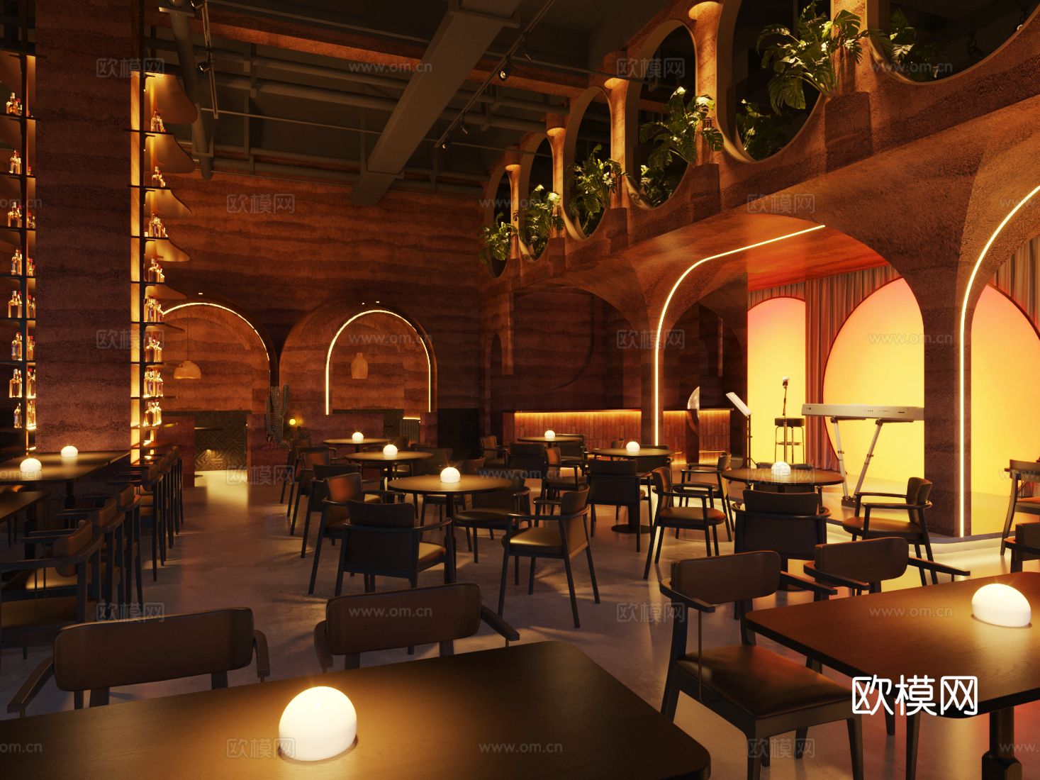 北欧酒吧 酒馆3d模型下载（渲染图2）