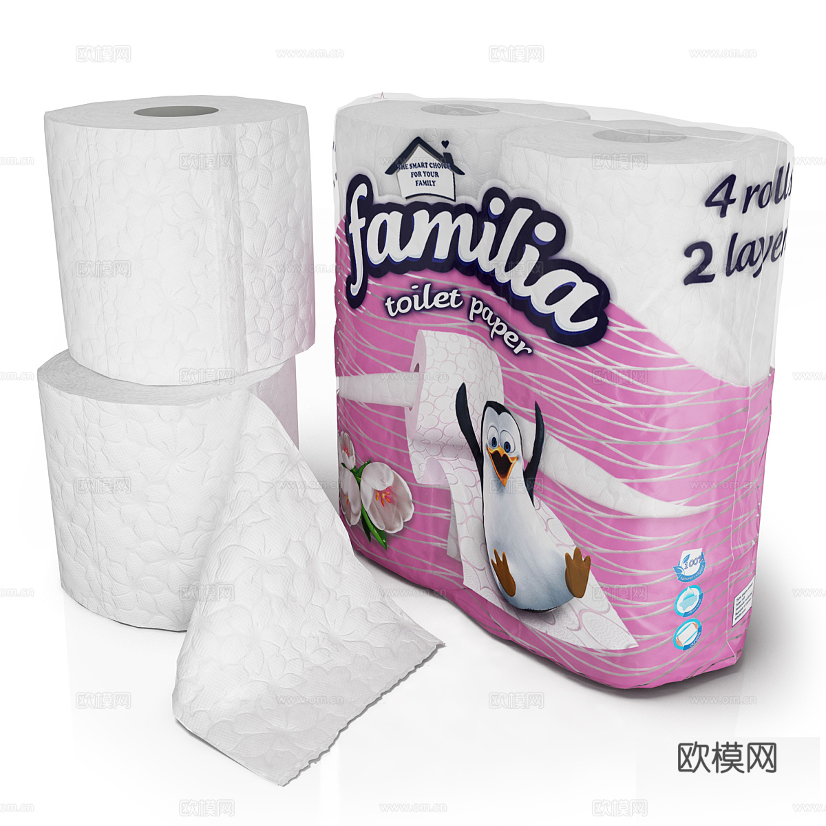 卫生纸包装3d模型