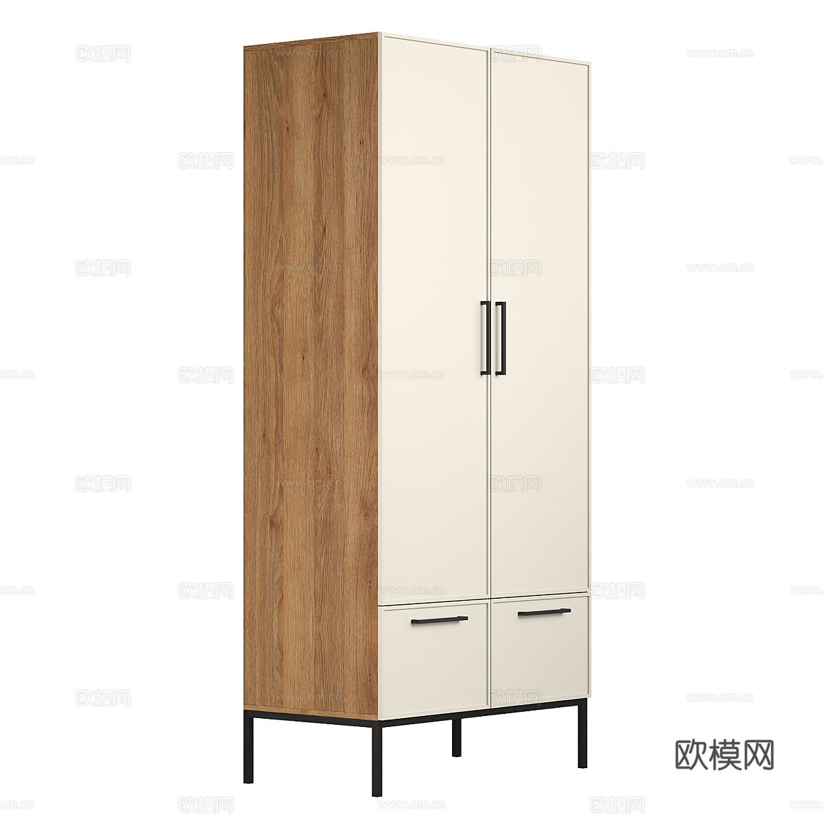 现代北欧 Berber Nicole 成品衣柜3d模型