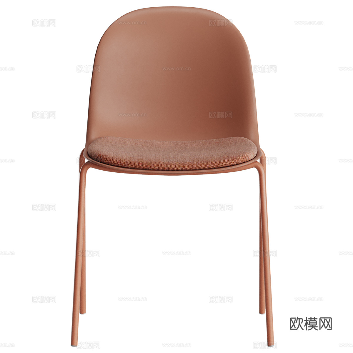现代奶油风椅子3d模型