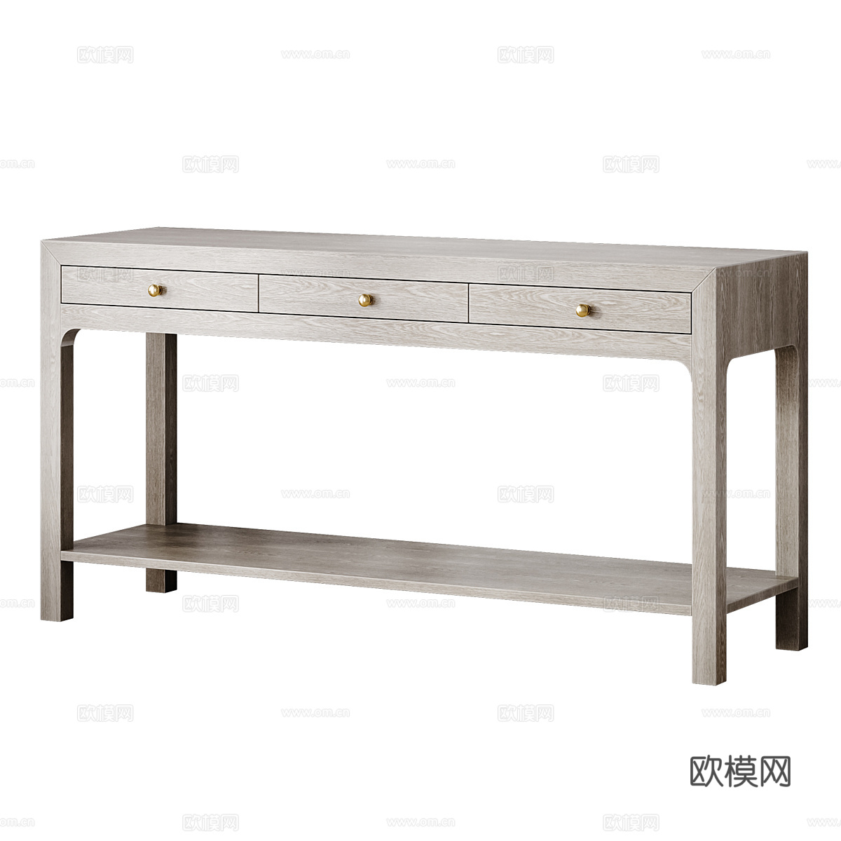 新中式 McGee &amp; Co Allen 黑色端景台3d模型