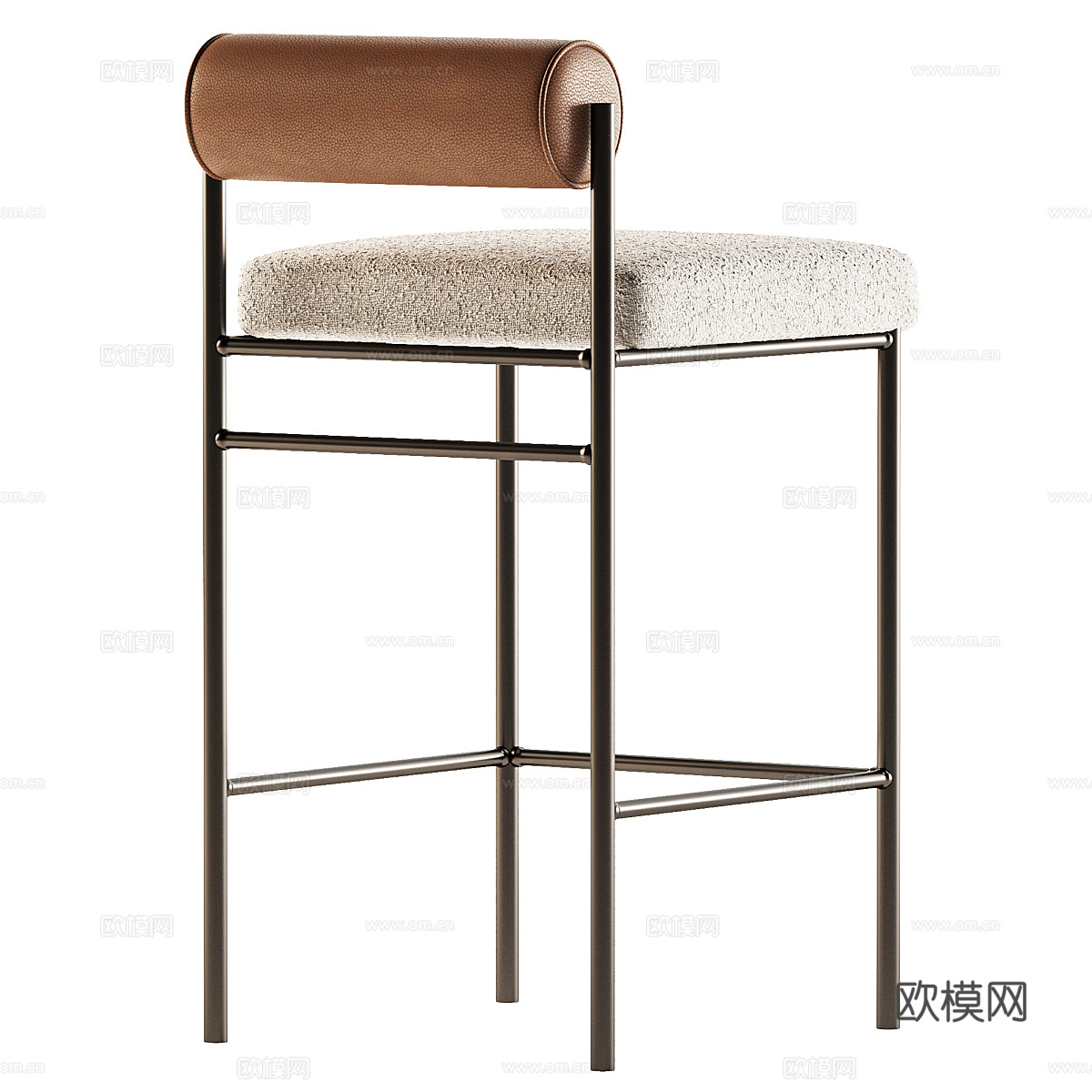 新中式轻奢 Balla Stool Group 吧台椅3d模型