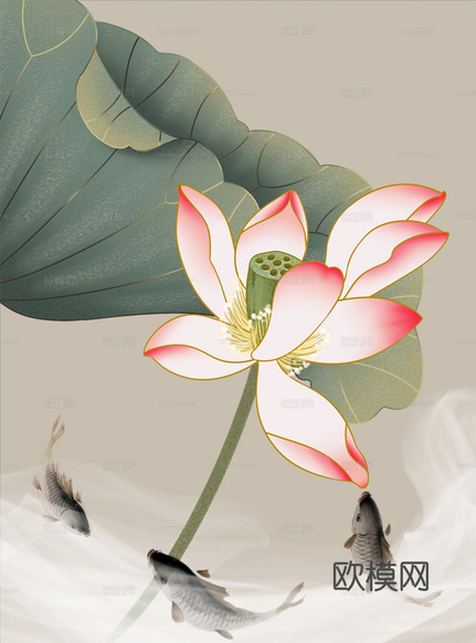 中式装饰画挂画下载(渲染图6)