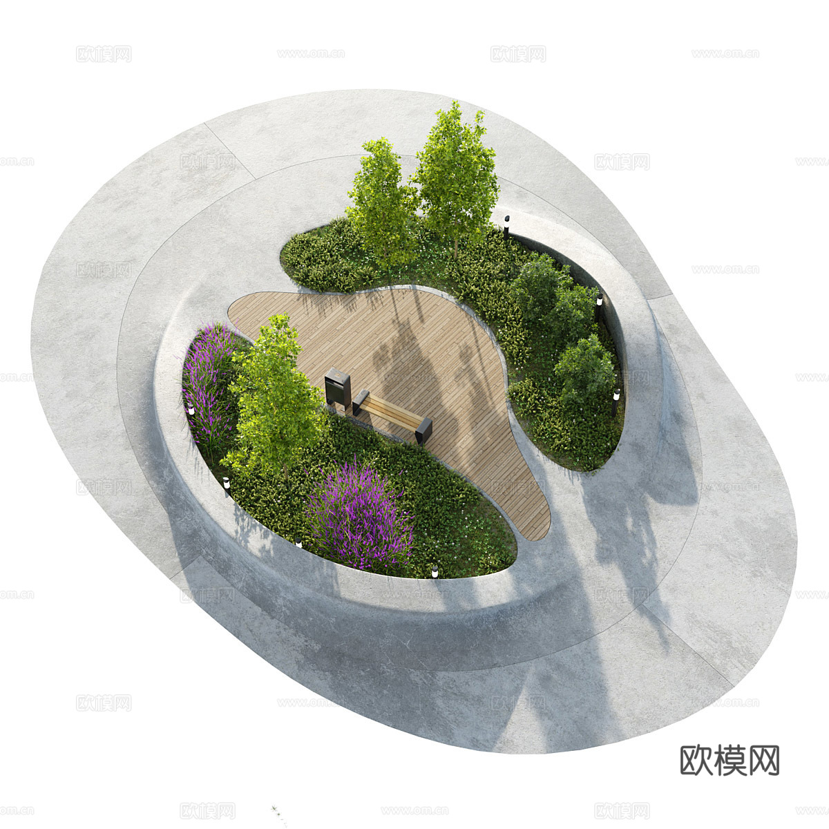 公园景观3d模型