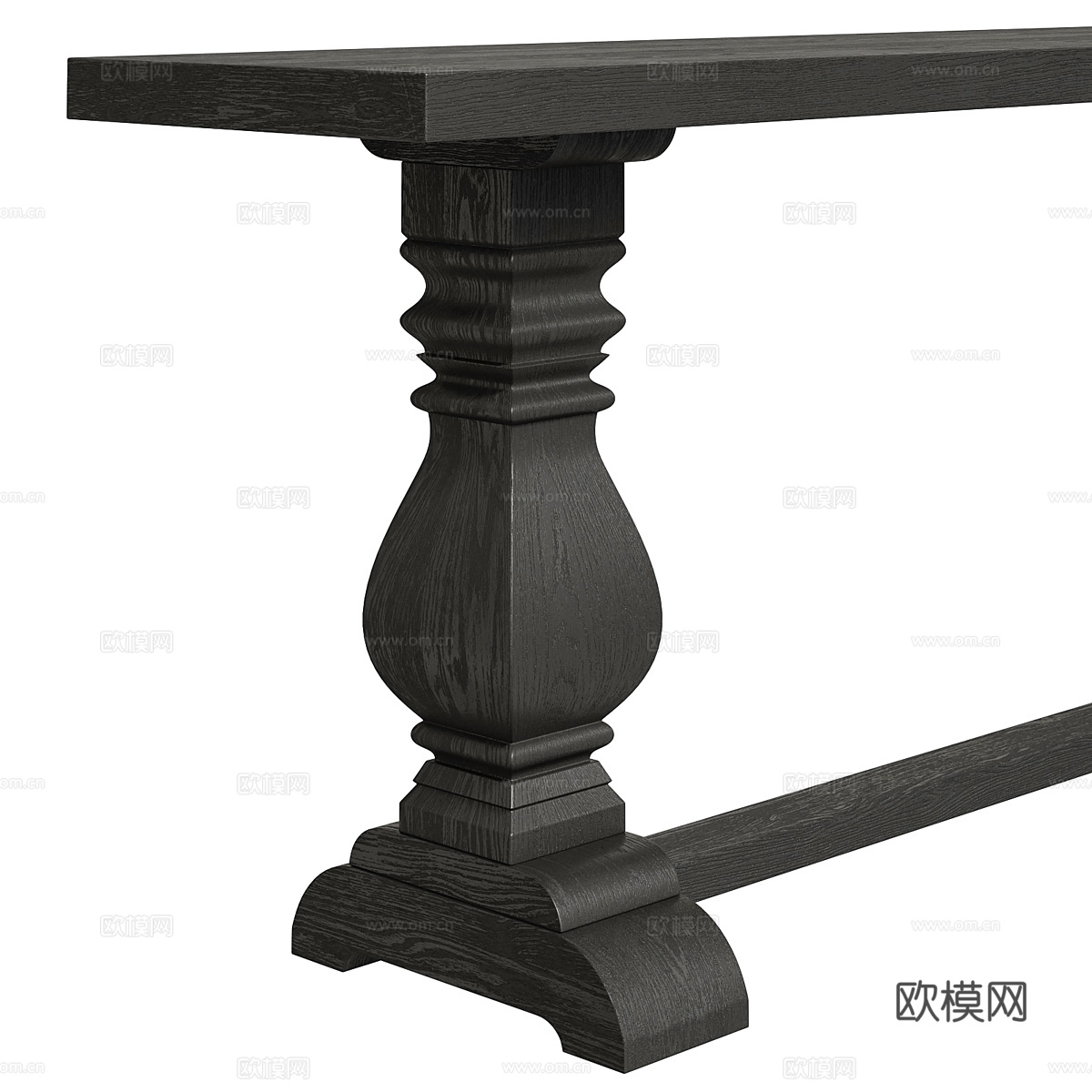 美式复古 Arhaus 端景台3d模型