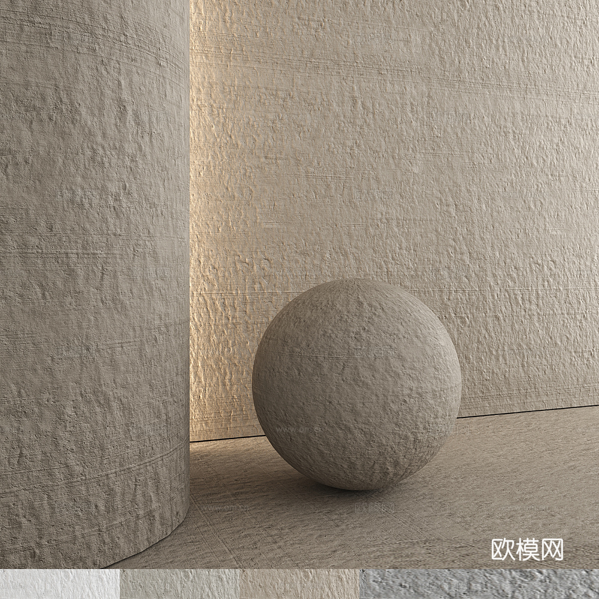 装饰混凝土 413d模型