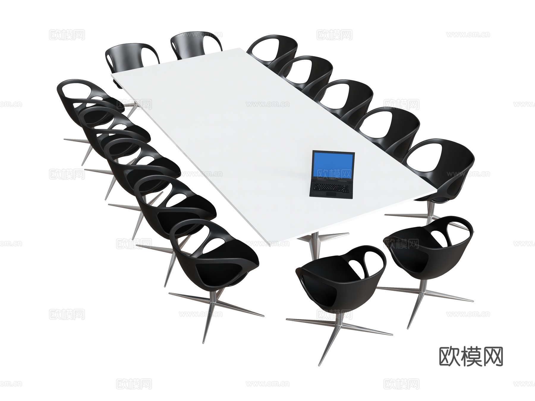 办公桌椅办公椅   电脑餐椅会议桌椅su模型