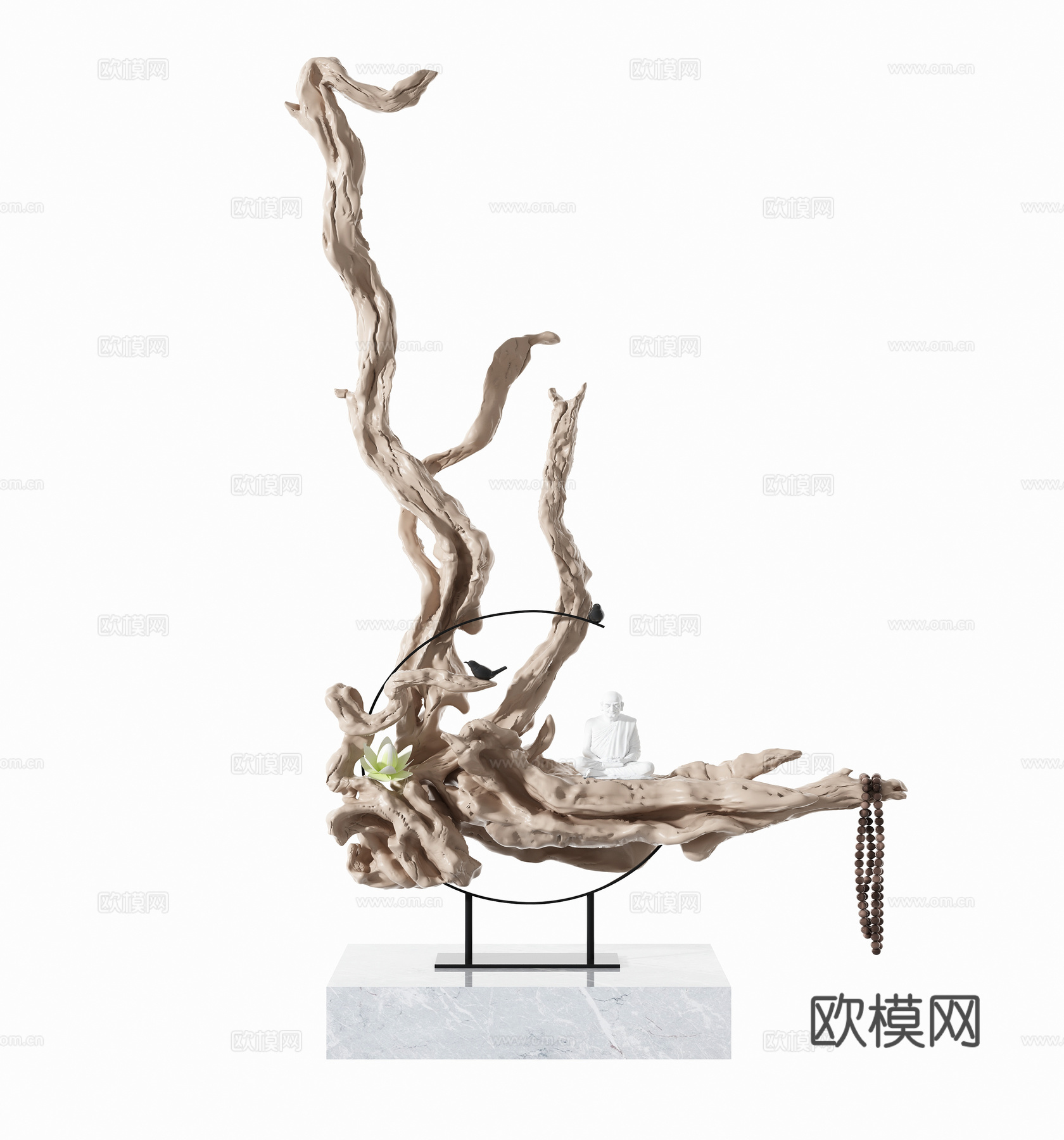 中式装饰摆件3d模型