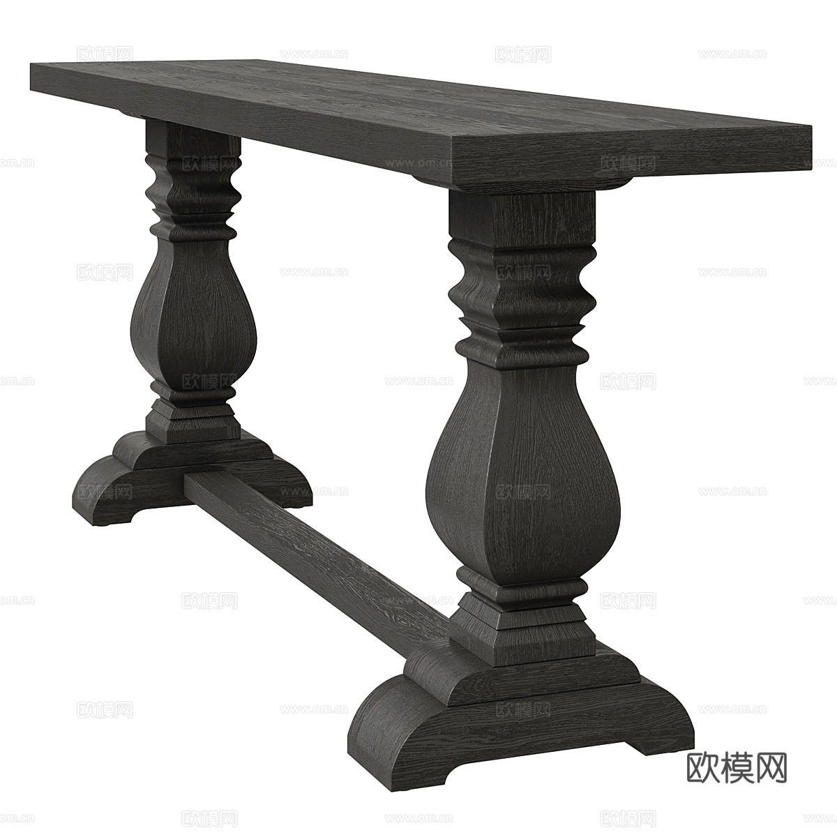 美式复古 Arhaus 端景台3d模型