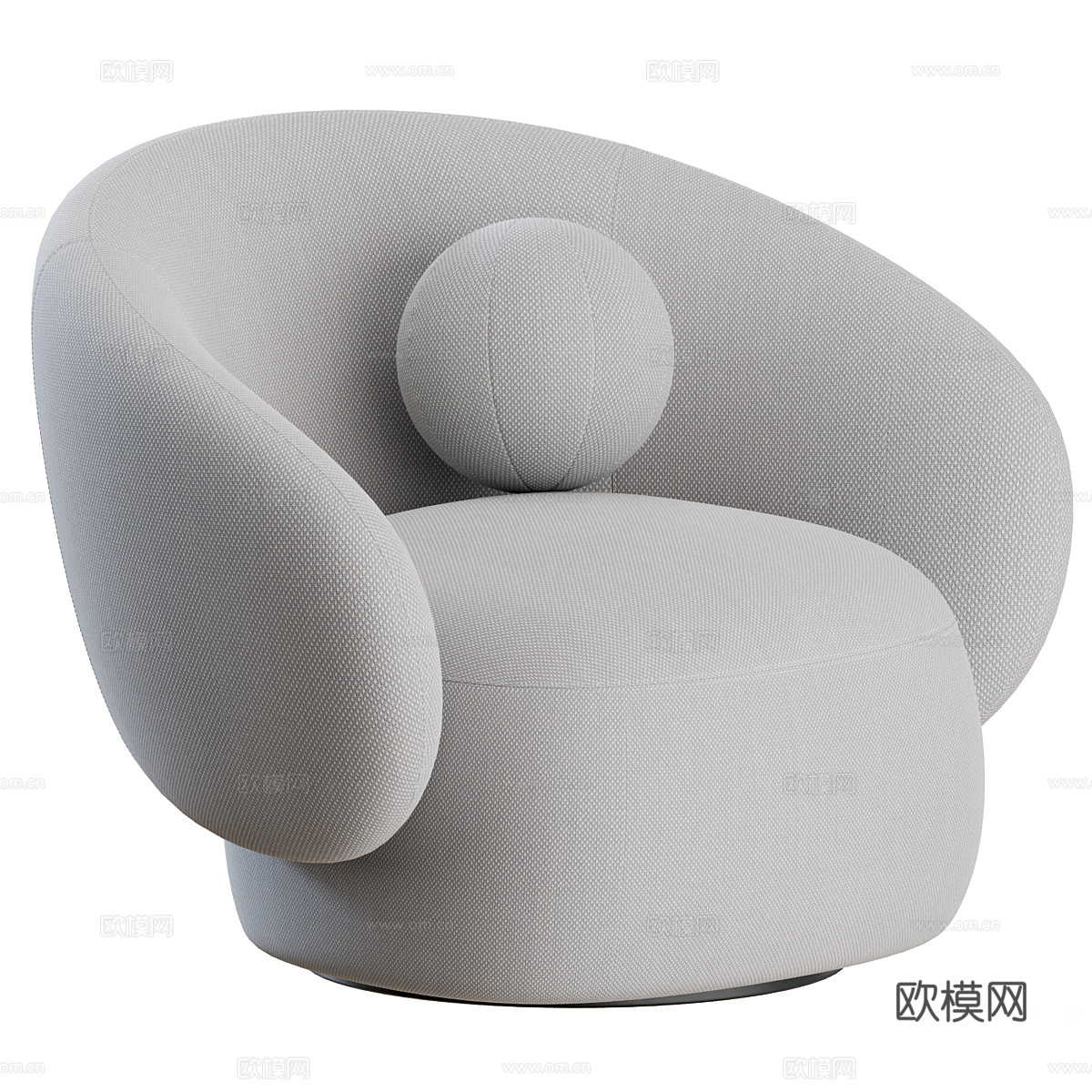 现代奶油风 Miniforms Nebulona 扶手椅3d模型