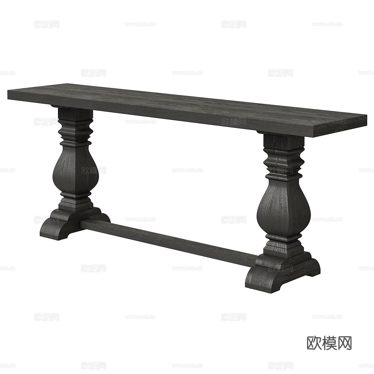 美式复古 Arhaus 端景台3d模型